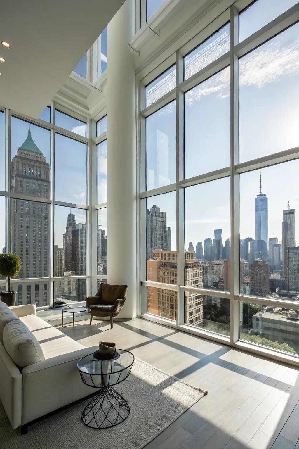 Maximizing sunlight creates an airy and open feel.