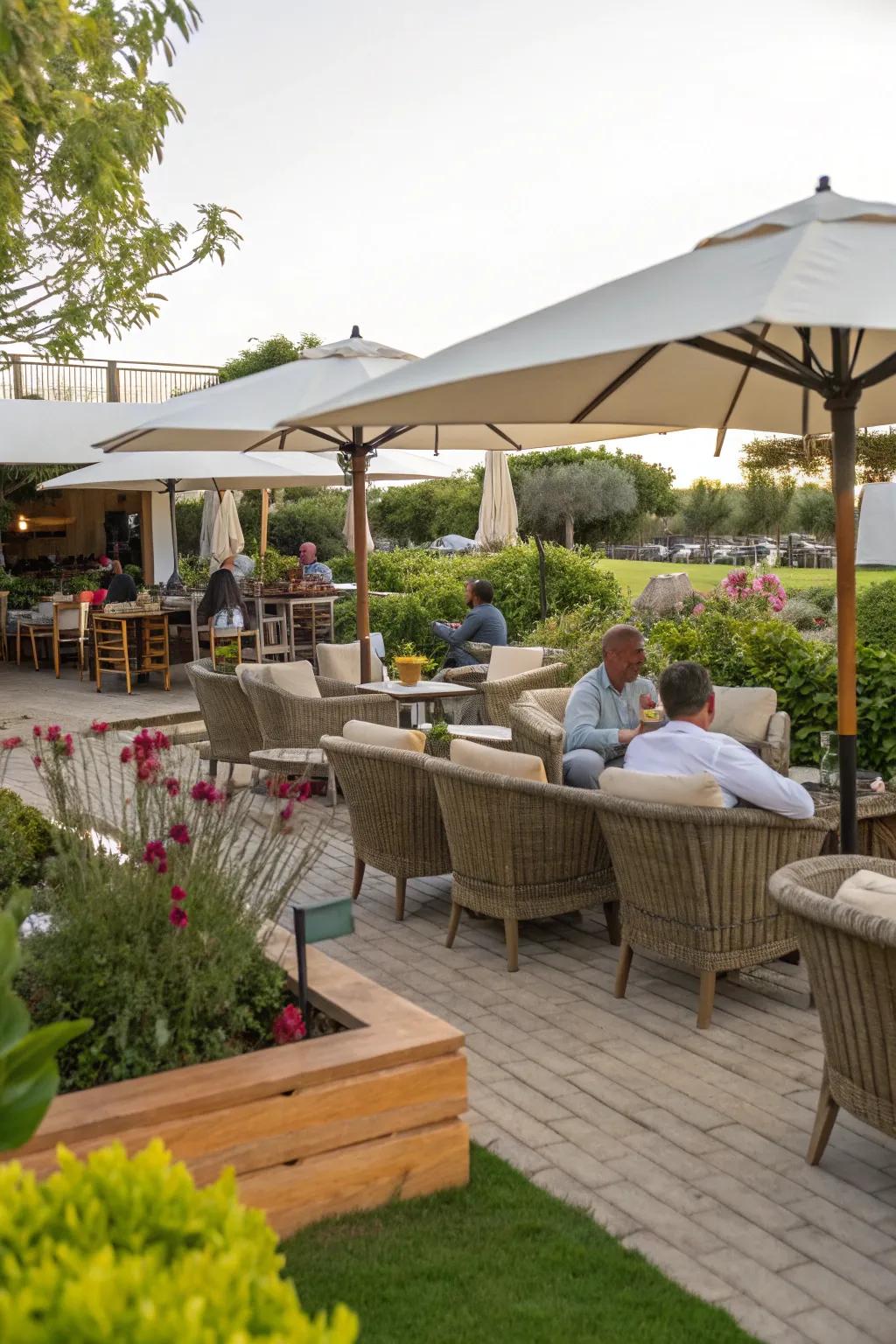 A complete entertainment center delivering a full outdoor experience.