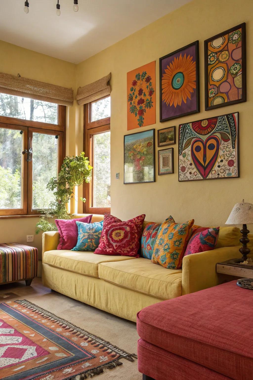 Audacious embellishments breathe life and energy into the tropical arrangement.