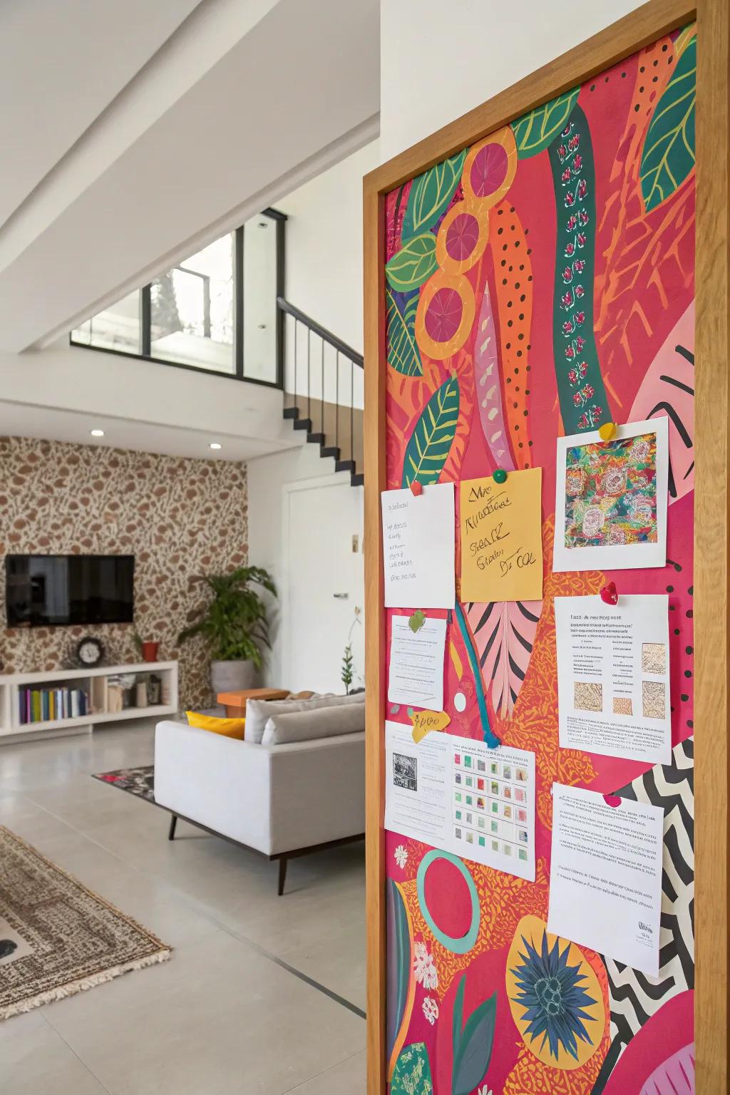 A colorful board to brighten your space.
