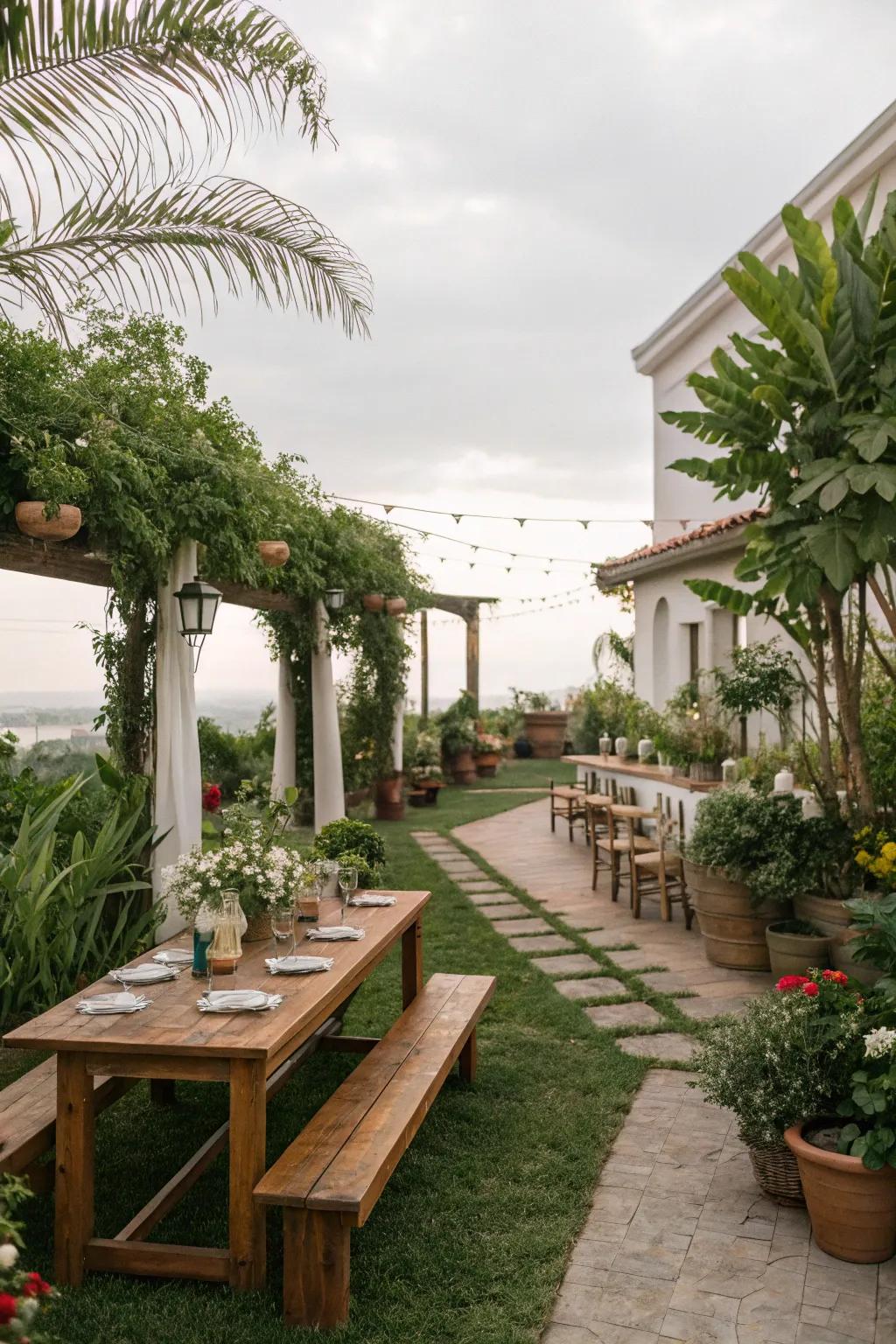 Natural accents add a touch of elegance and simplicity.