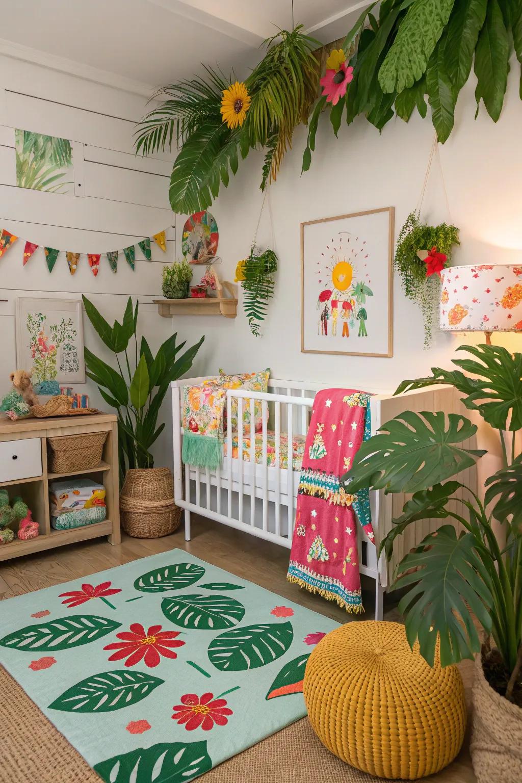 Delight in a slice of paradise with an island-themed nursery.