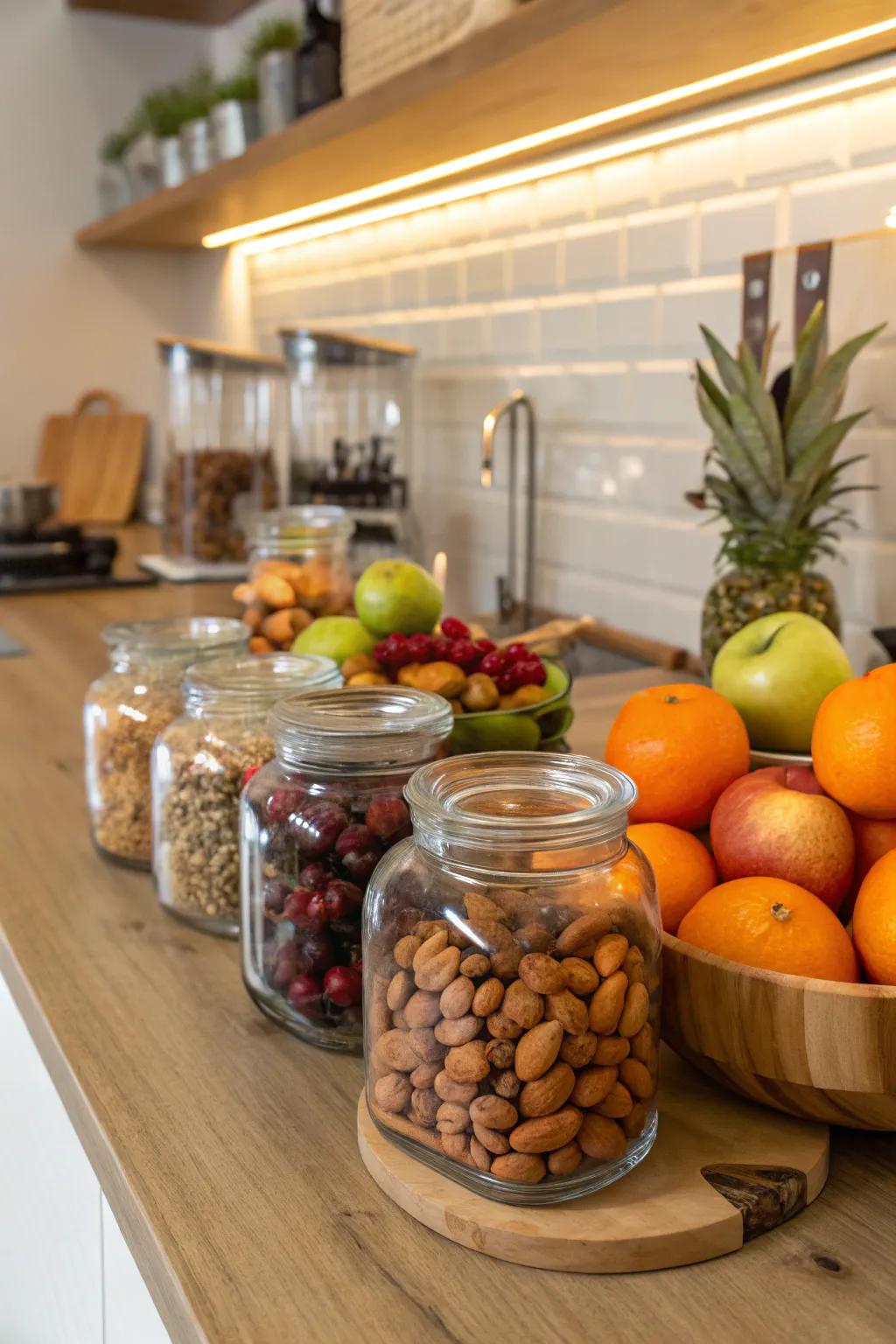Enhance productivity with nourishing snack selections.