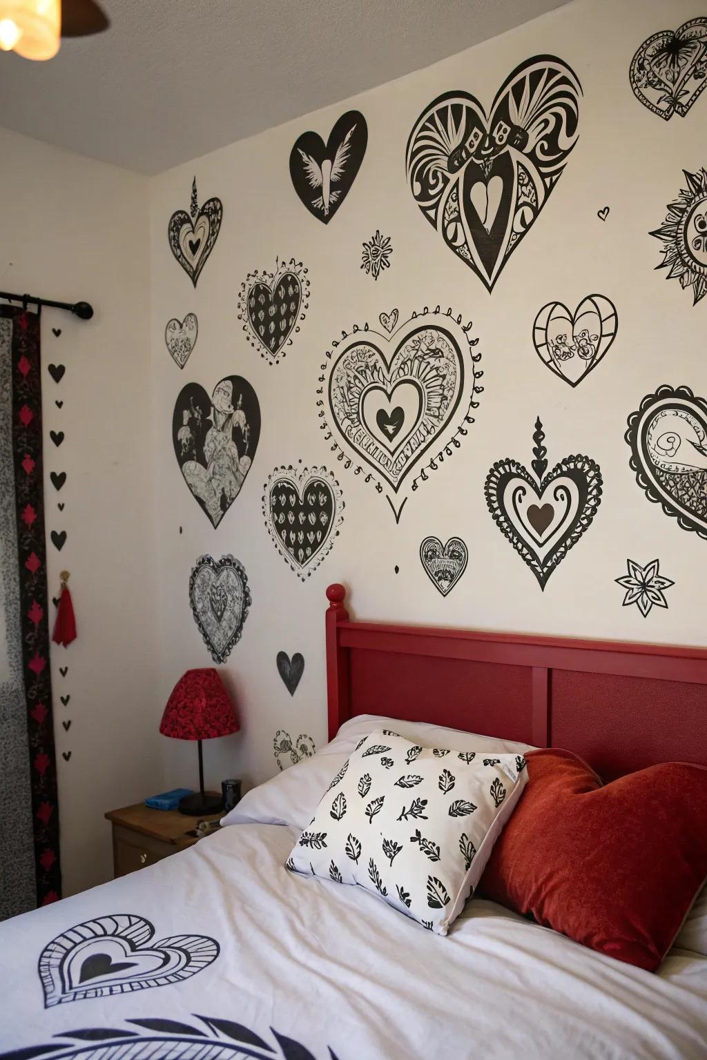 Ink-inspired stickers provide a striking and individual statement.