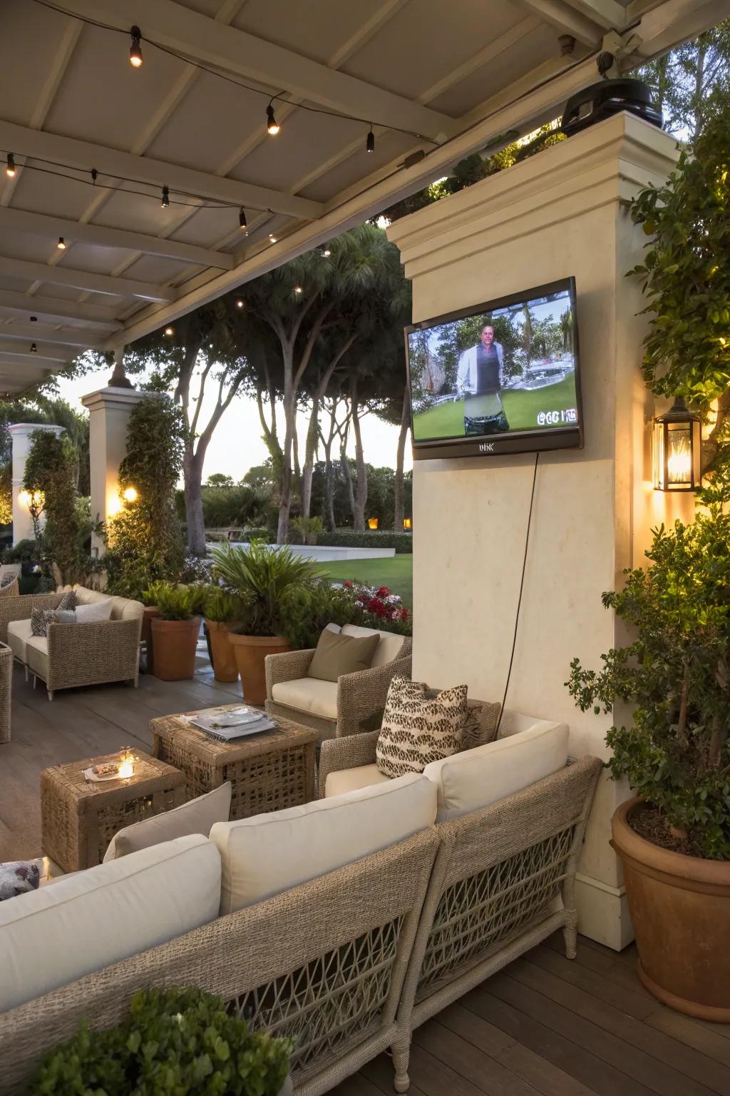 Elegant integration forms a smooth link between indoor and outdoor living spaces.