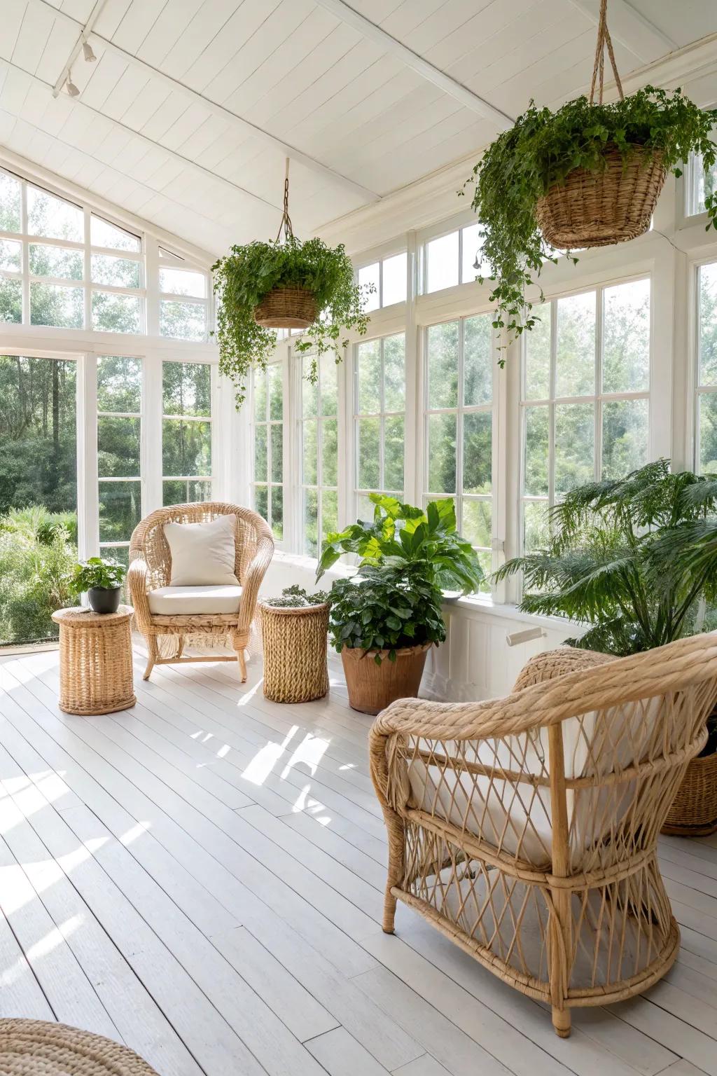 Whitened floors brighten and rejuvenate any environment.