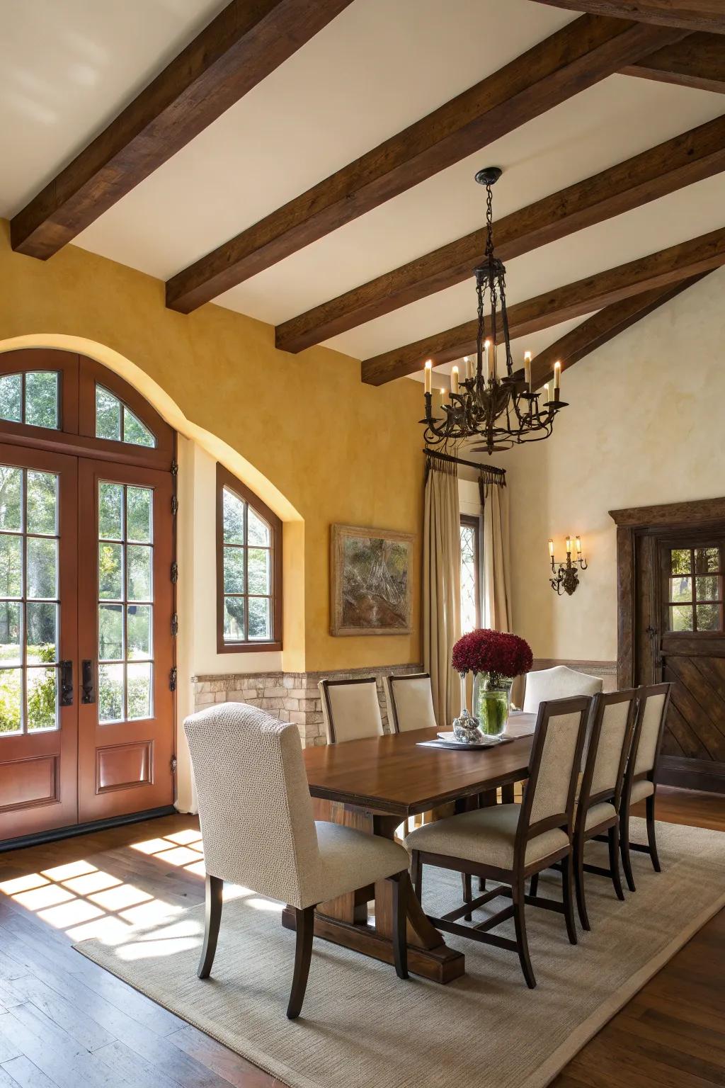 Using Paint to Define Ceiling Beams