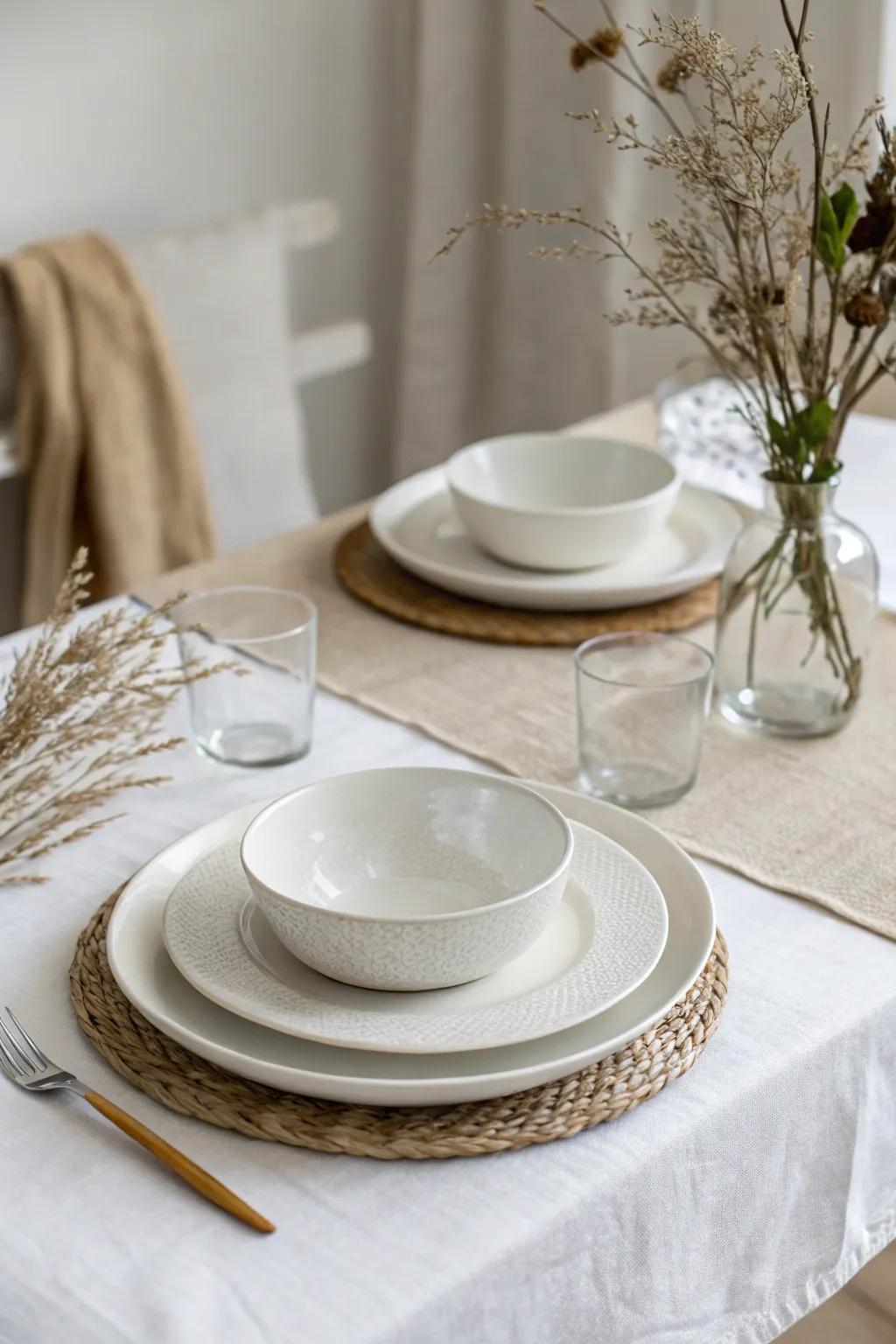 An understated approach establishes a stylish and peaceful vibe.