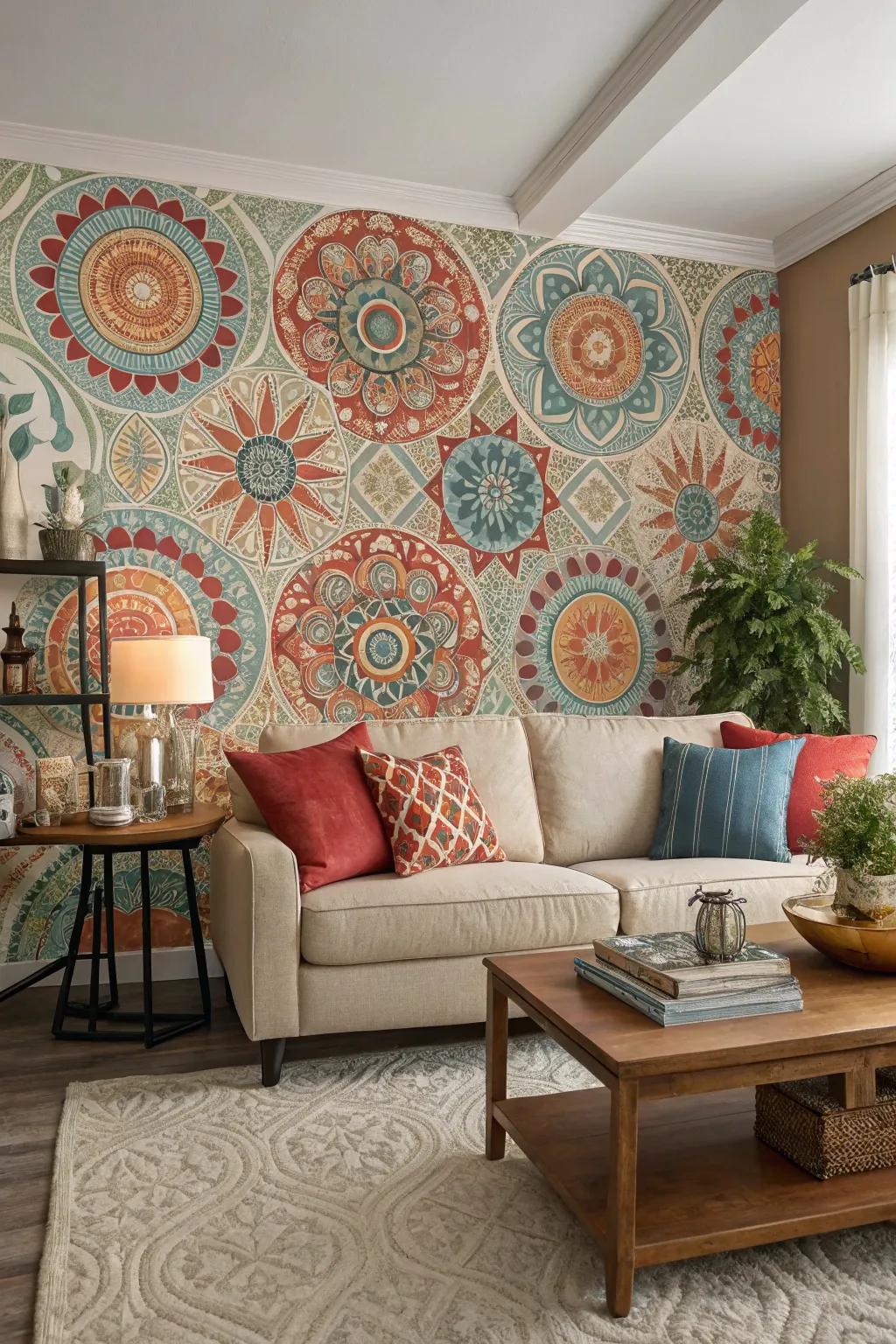 Make a statement with daring and exquisite wallpaper patterns.