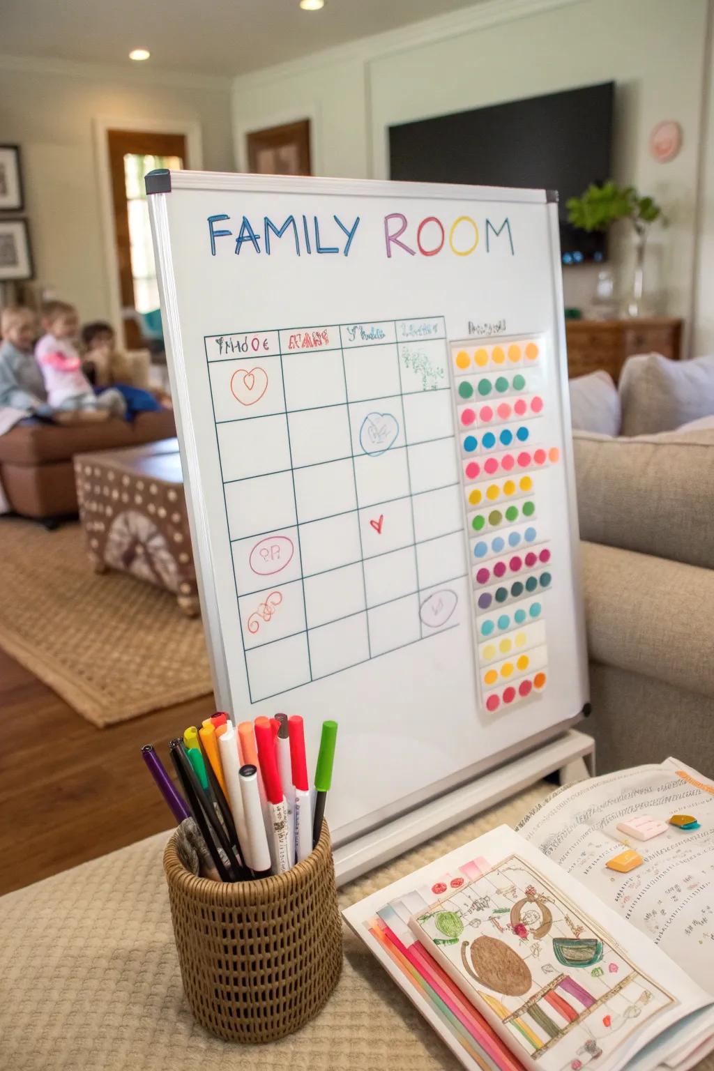 Monitor home responsibilities through a playful chore chart.