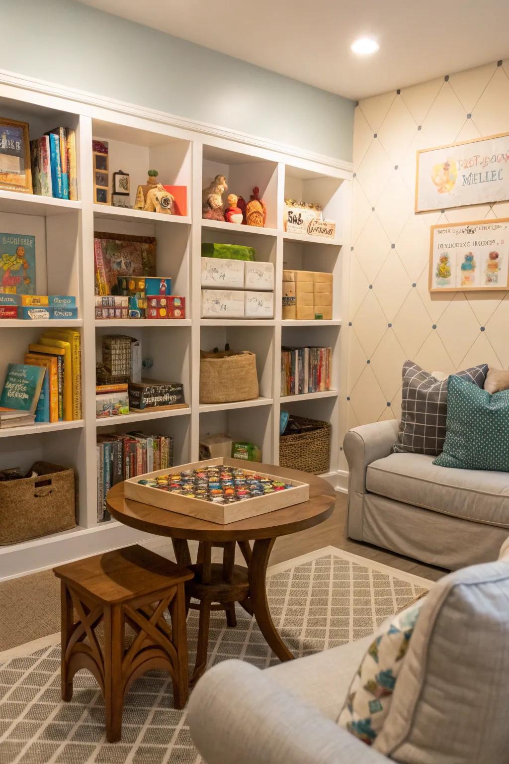 A section dedicated to tabletop games, perfect for face-to-face fun.