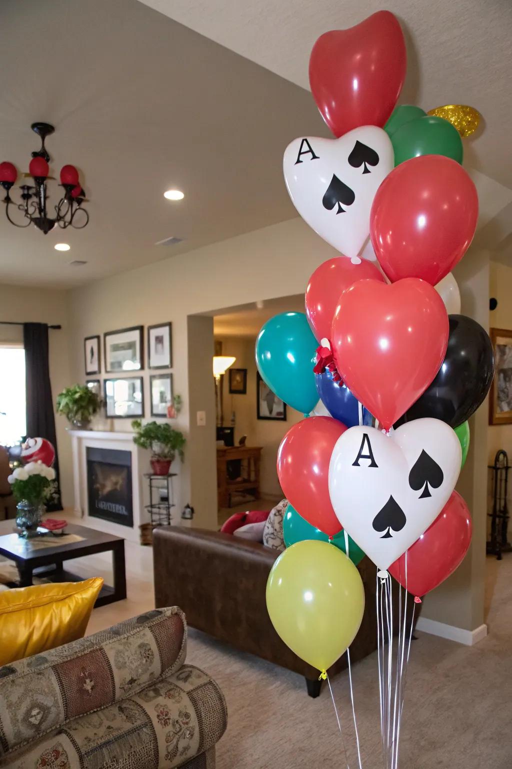 Suspended decorations that inject a lively touch into your gathering.