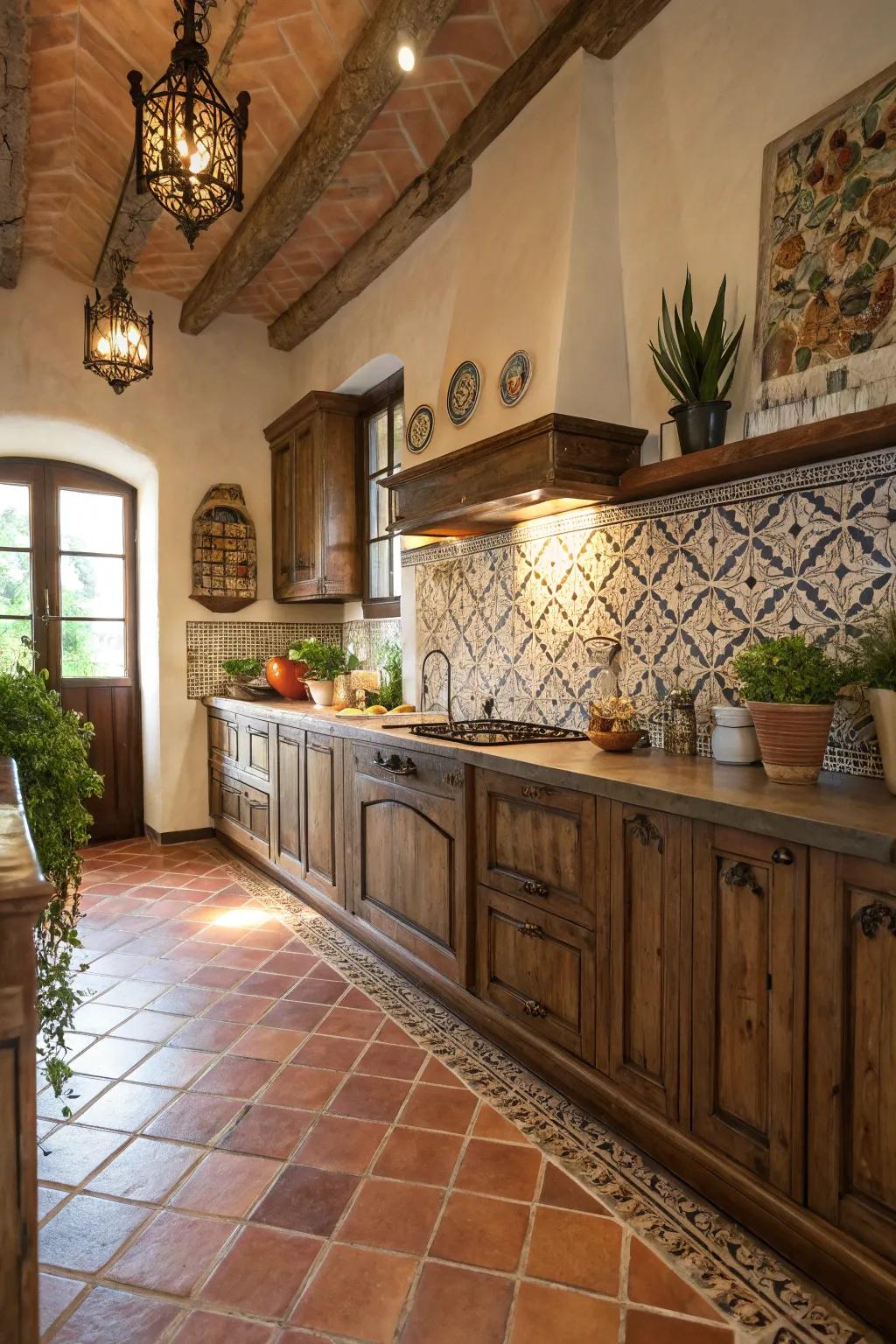 Baked earth pieces saturate kitchens with warmth and Mediterranean charm.