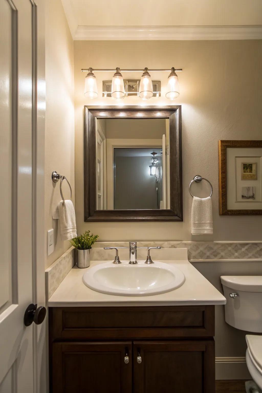 Task lighting around the sink is practical and looks great.