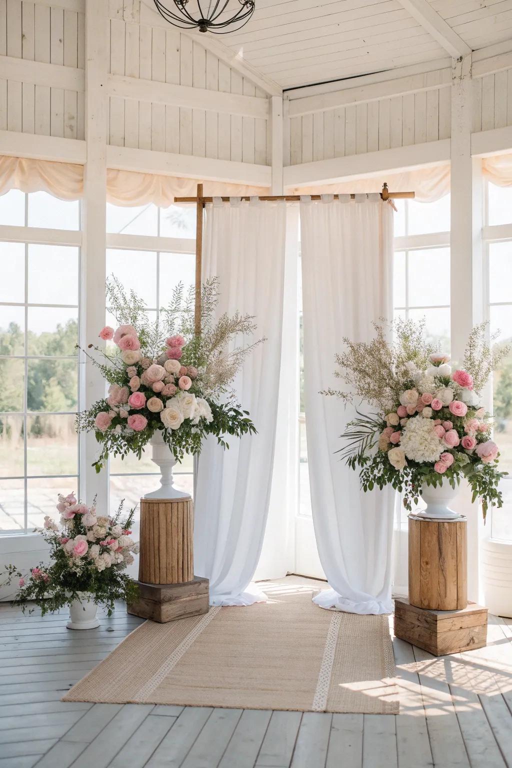 Botanical components bring a burst of beauty and sophistication to any prom setting. #FloralDecor #PromElegance