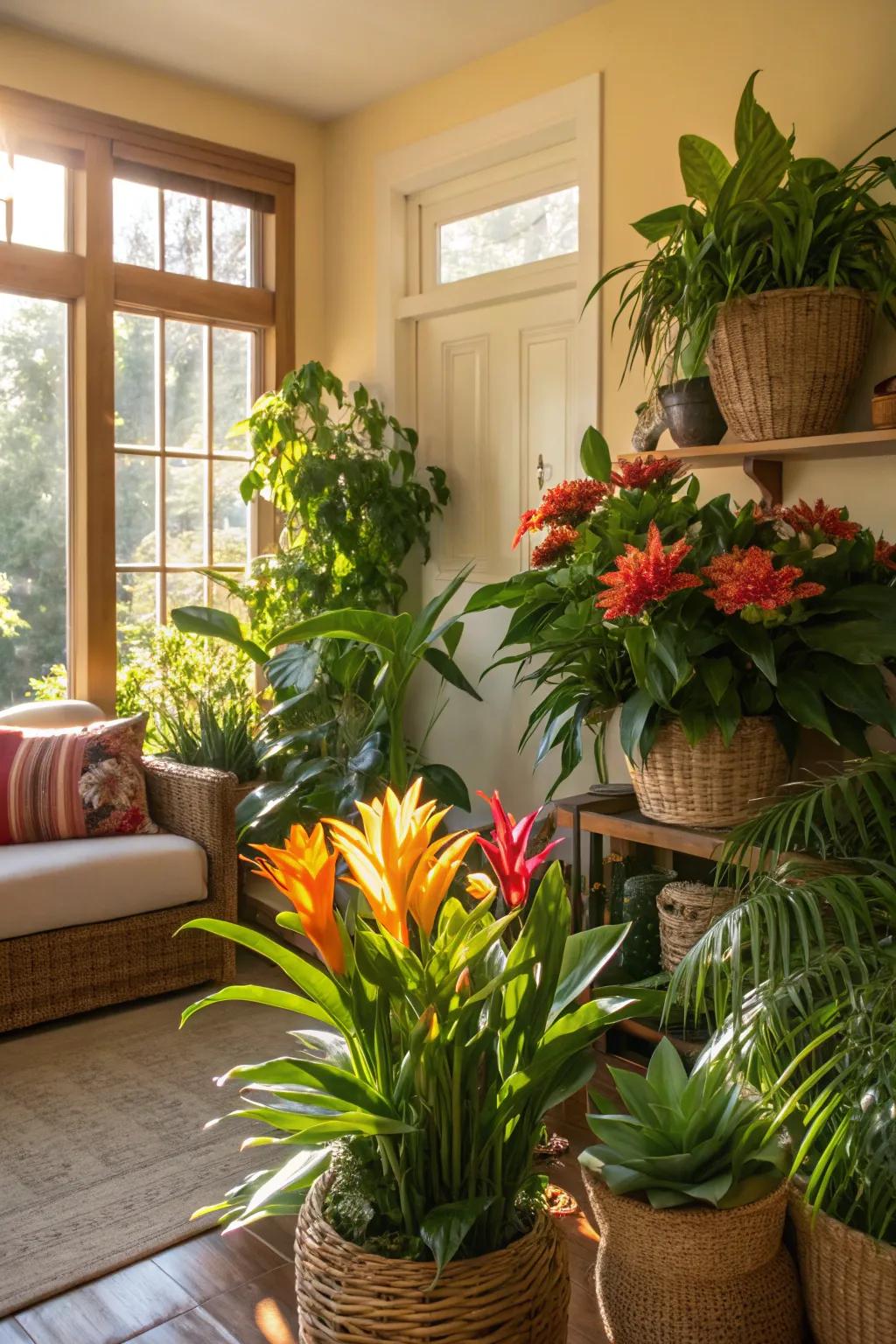 Incorporate radiant bloom highlights for a burst of color.