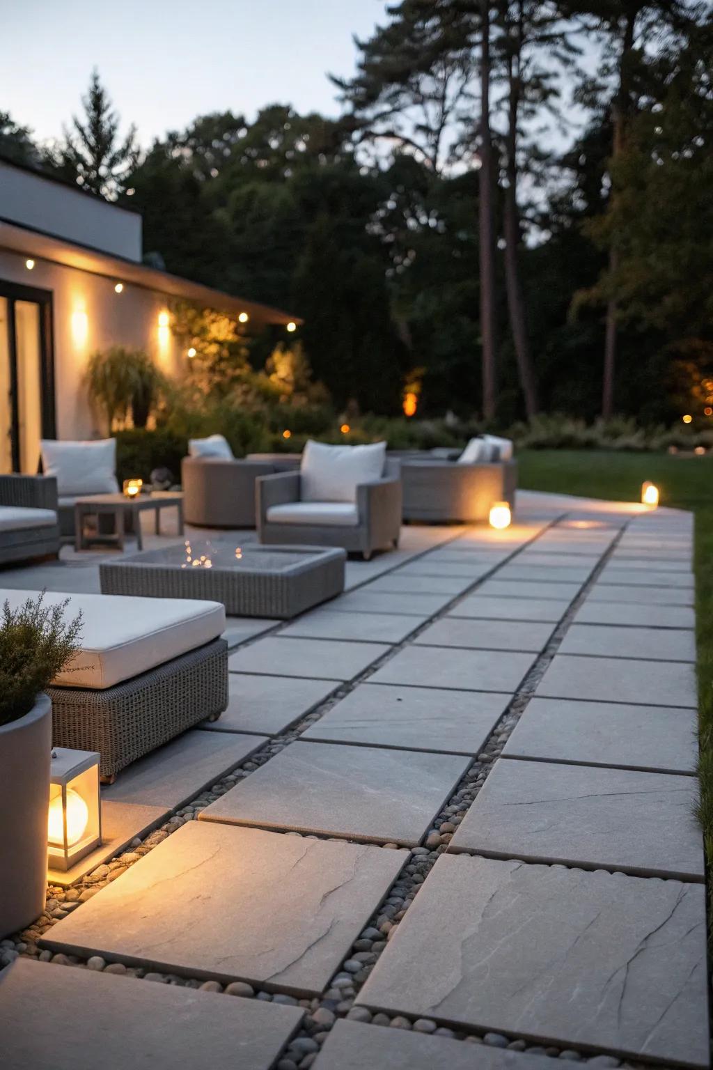 Minimalism for a sleek and modern patio.
