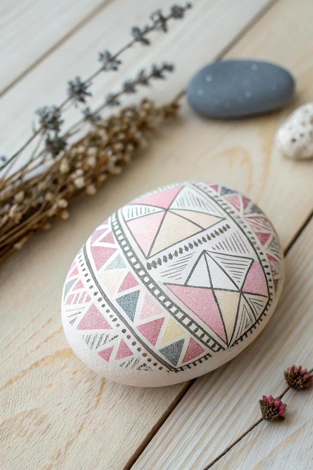 Find peace with these calming geometric rock patterns.