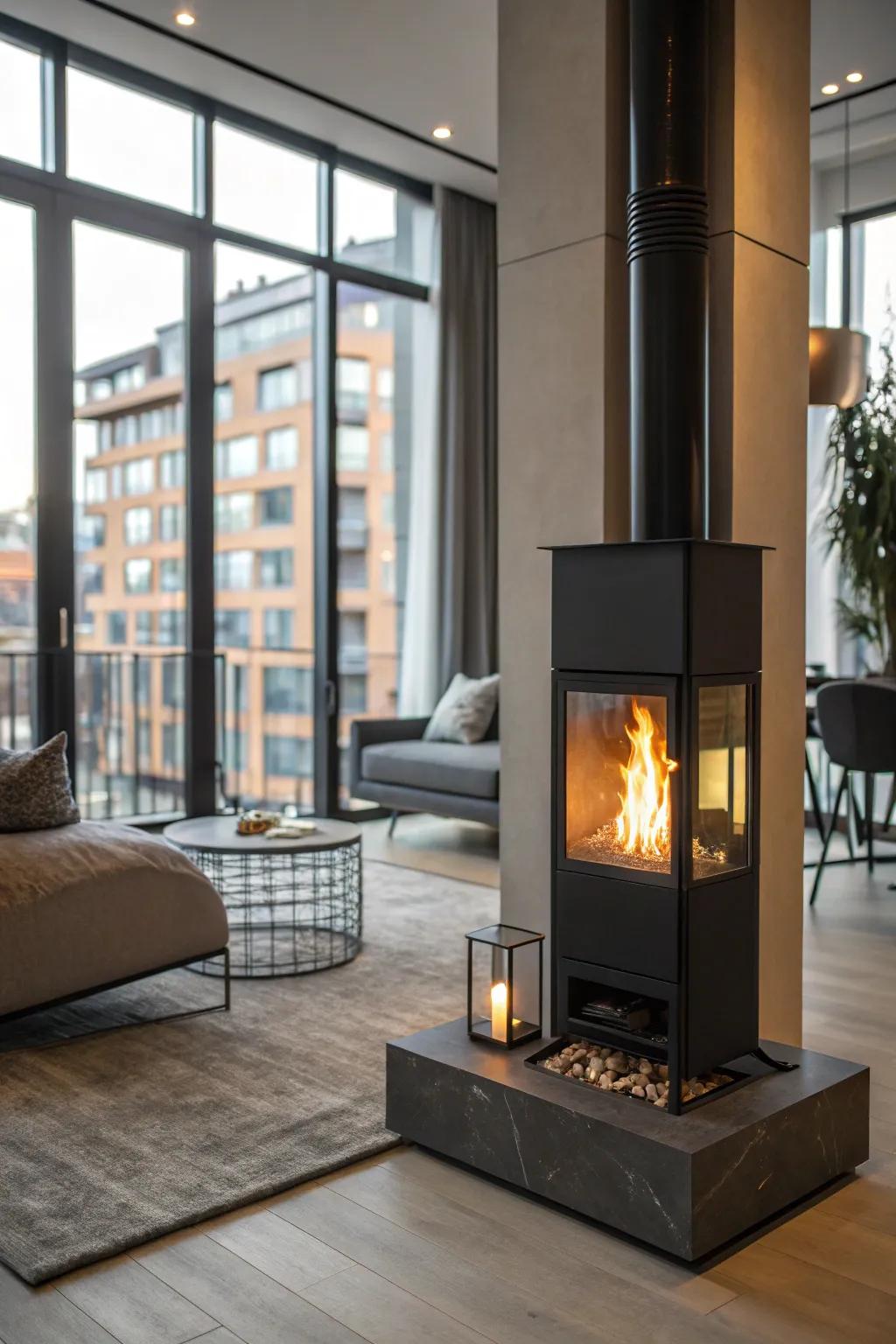 Eco-friendly fireplaces are a sustainable and chic addition to any home.
