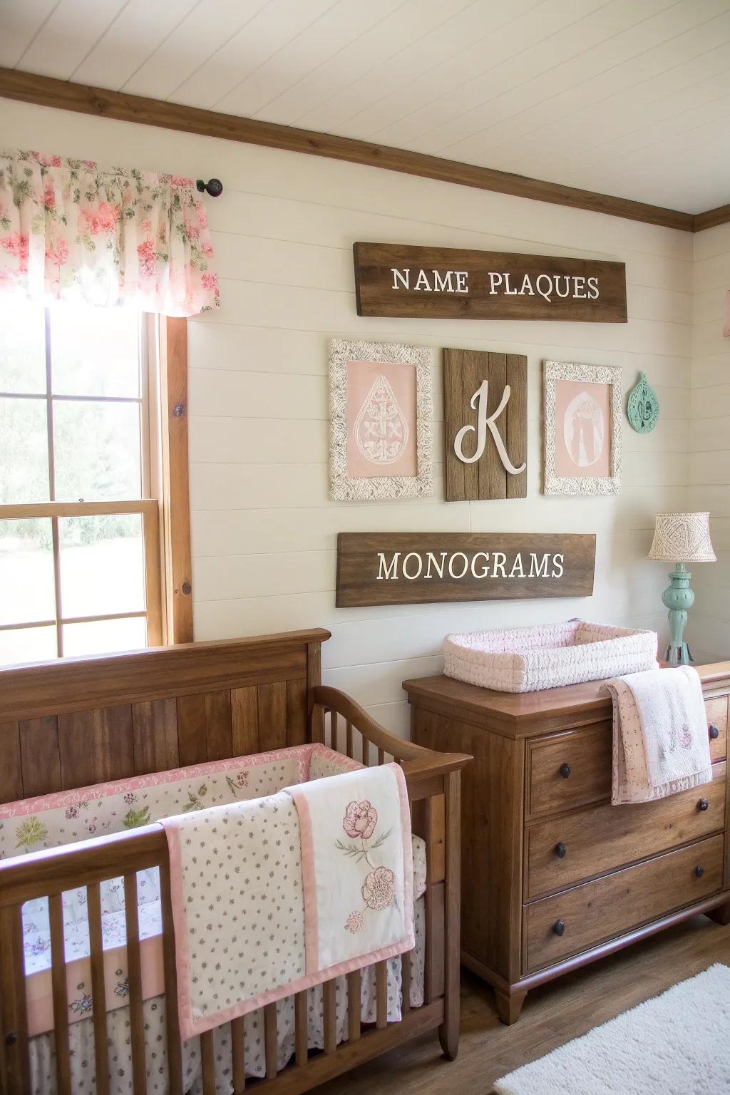 Personalized decor introduces a special touch.