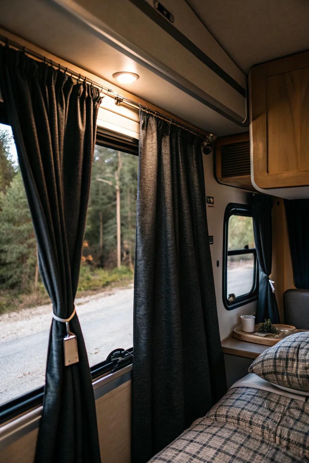 By blocking outside light, light-blocking panels guarantee a restful night's sleep.