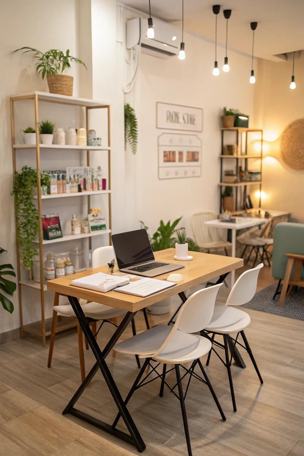 A flexible workspace caters to diverse needs and preferences.