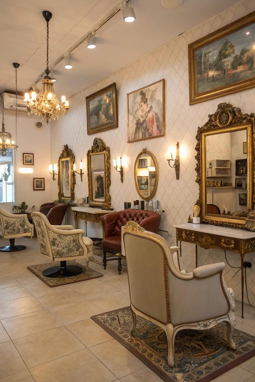 Vintage accents adding charm and personality.