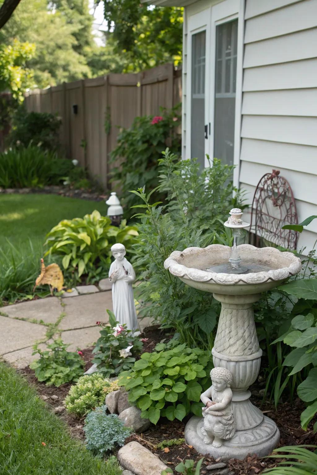 Lawn decorations contribute character and allure to your outdoor area.