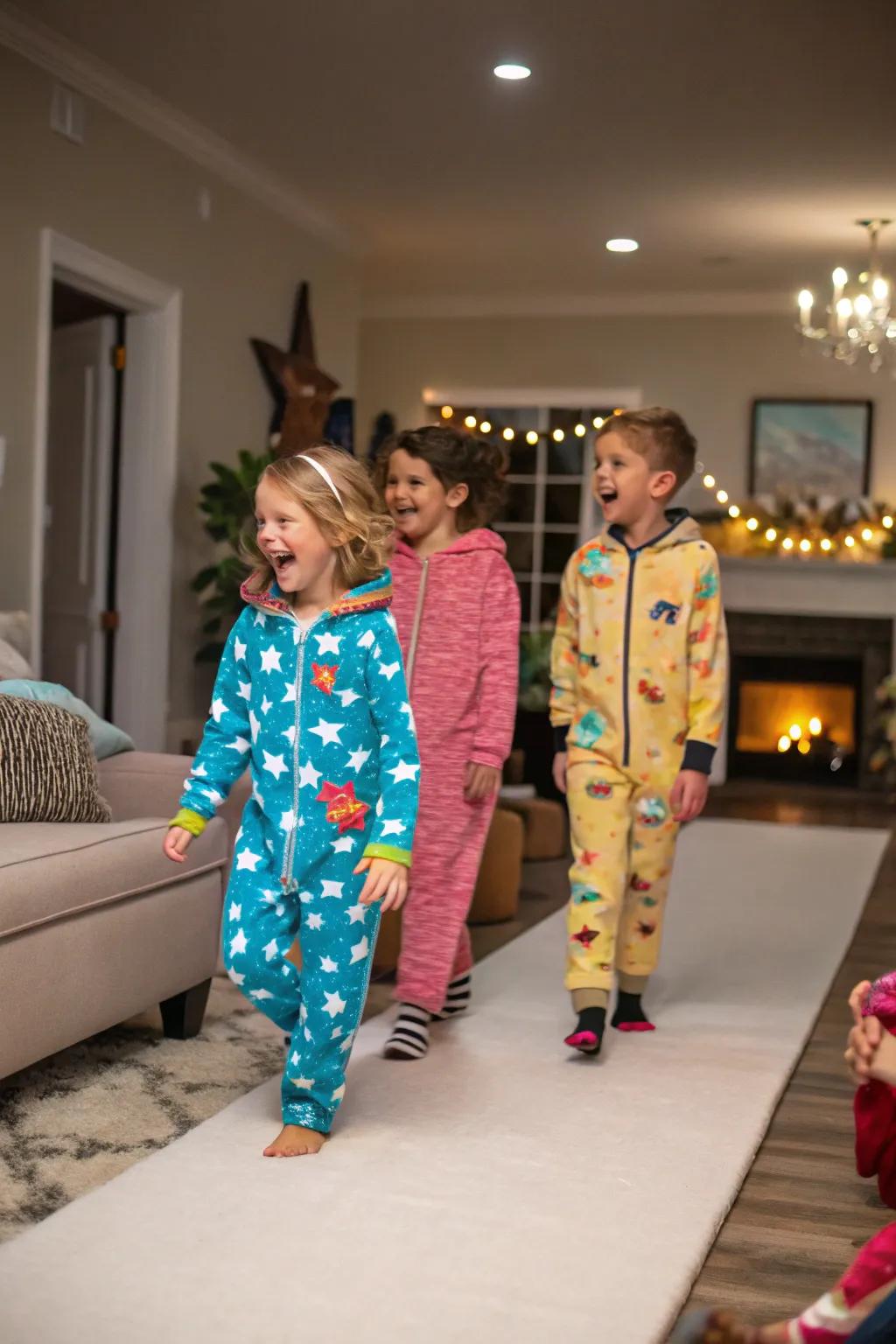 A pajama fashion show lets kids express their personalities and have a great time.