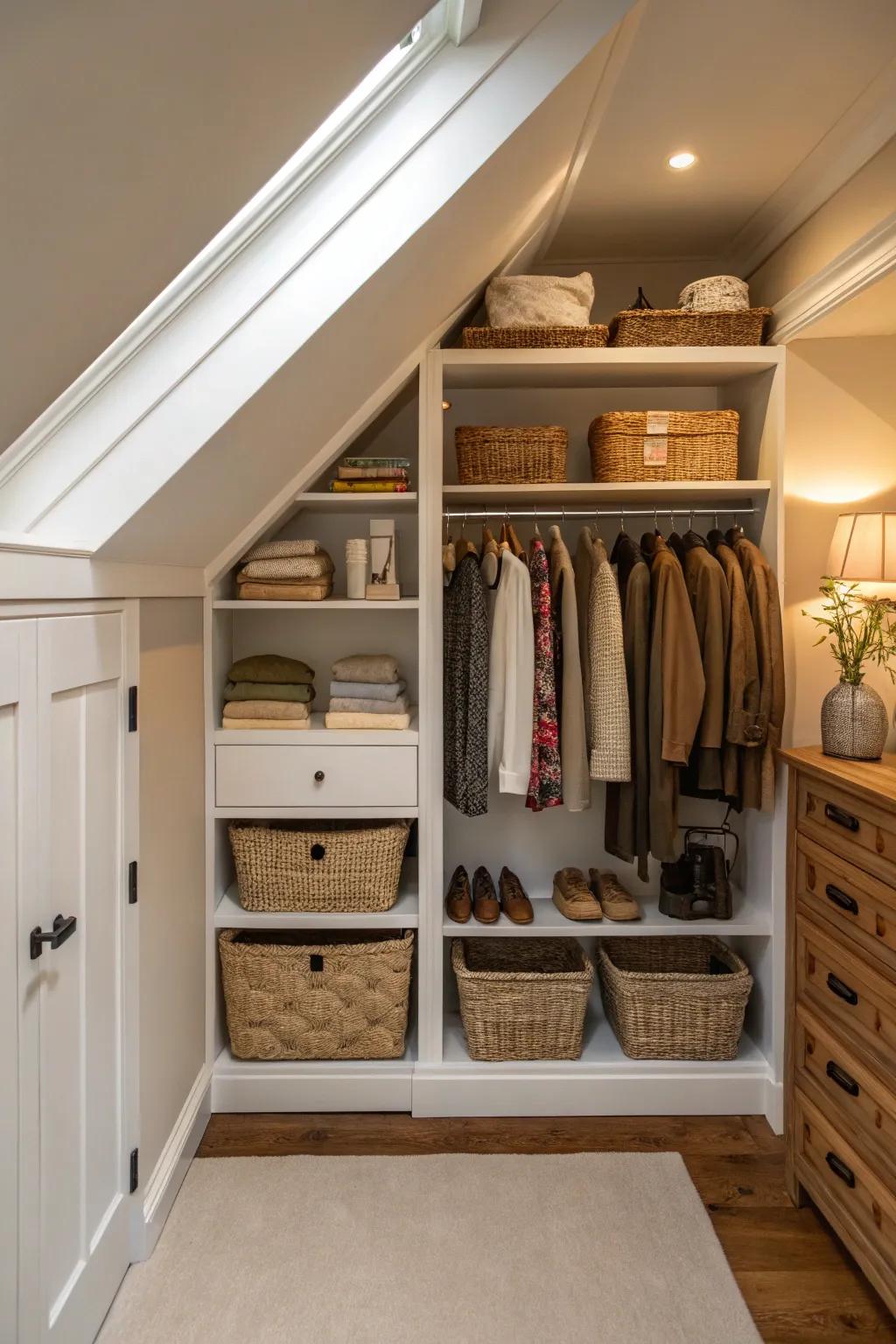 Keep everyday essentials accessible by storing less-used items in lower areas.