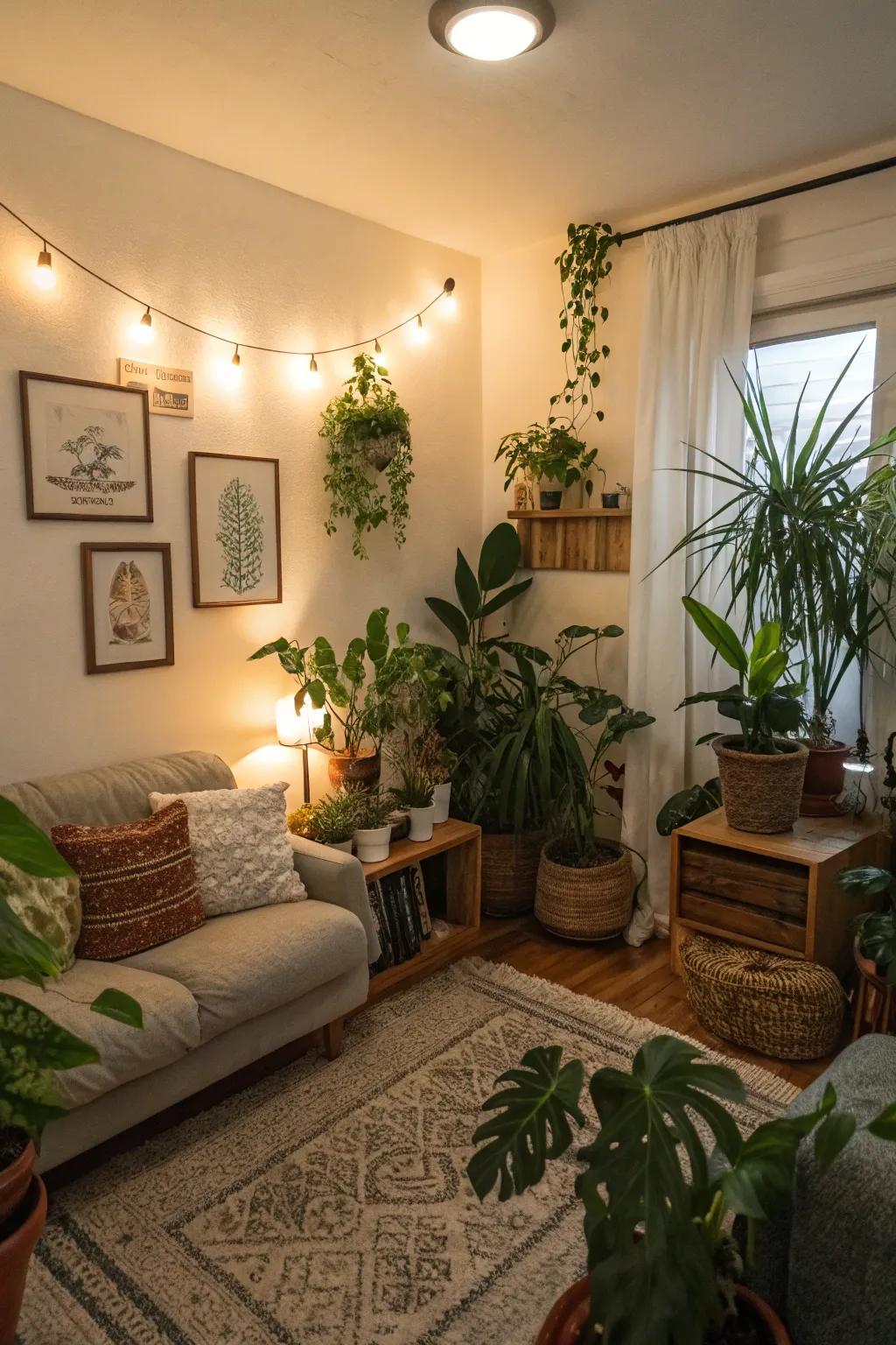 Plants add life and color to your space.