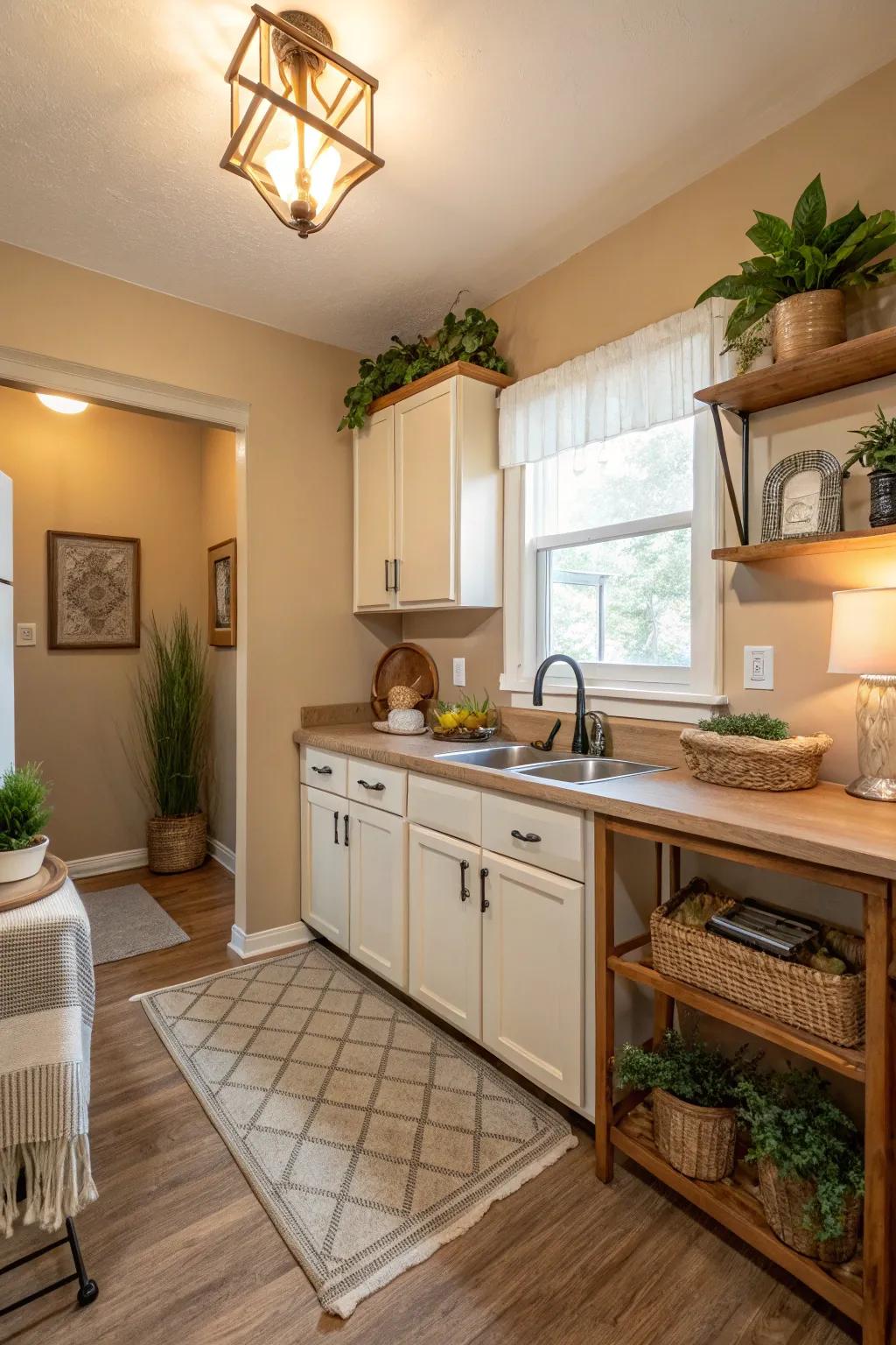 Soft neutrals create a timeless and inviting atmosphere.