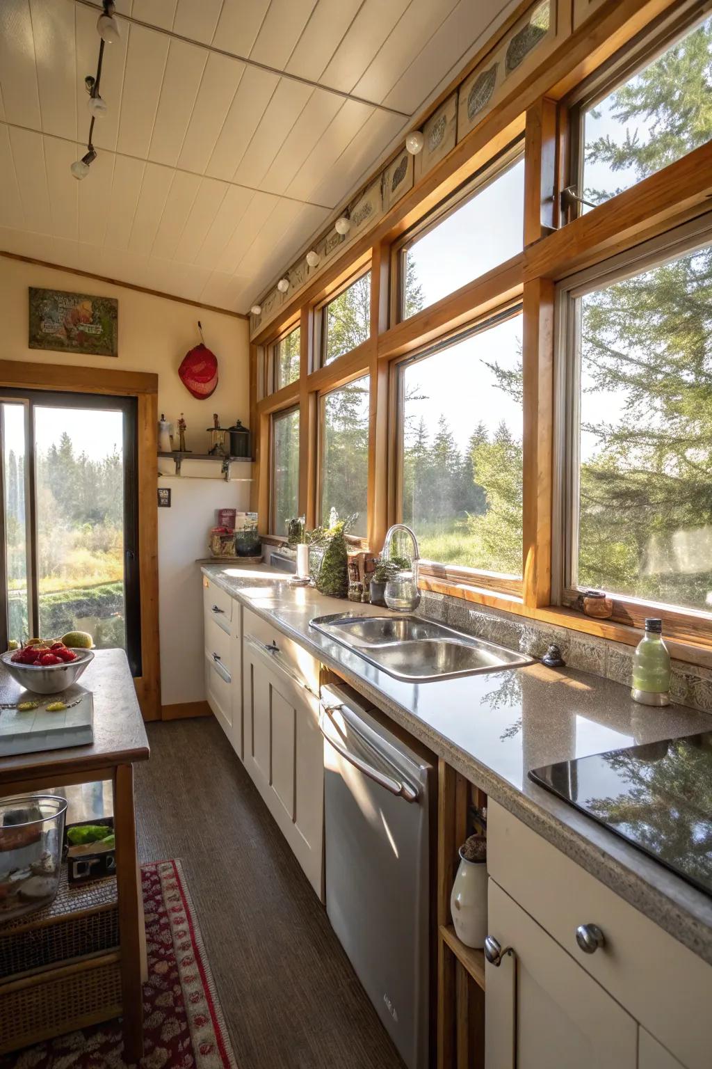 Sunlight has the power to alter your kitchen’s mood.
