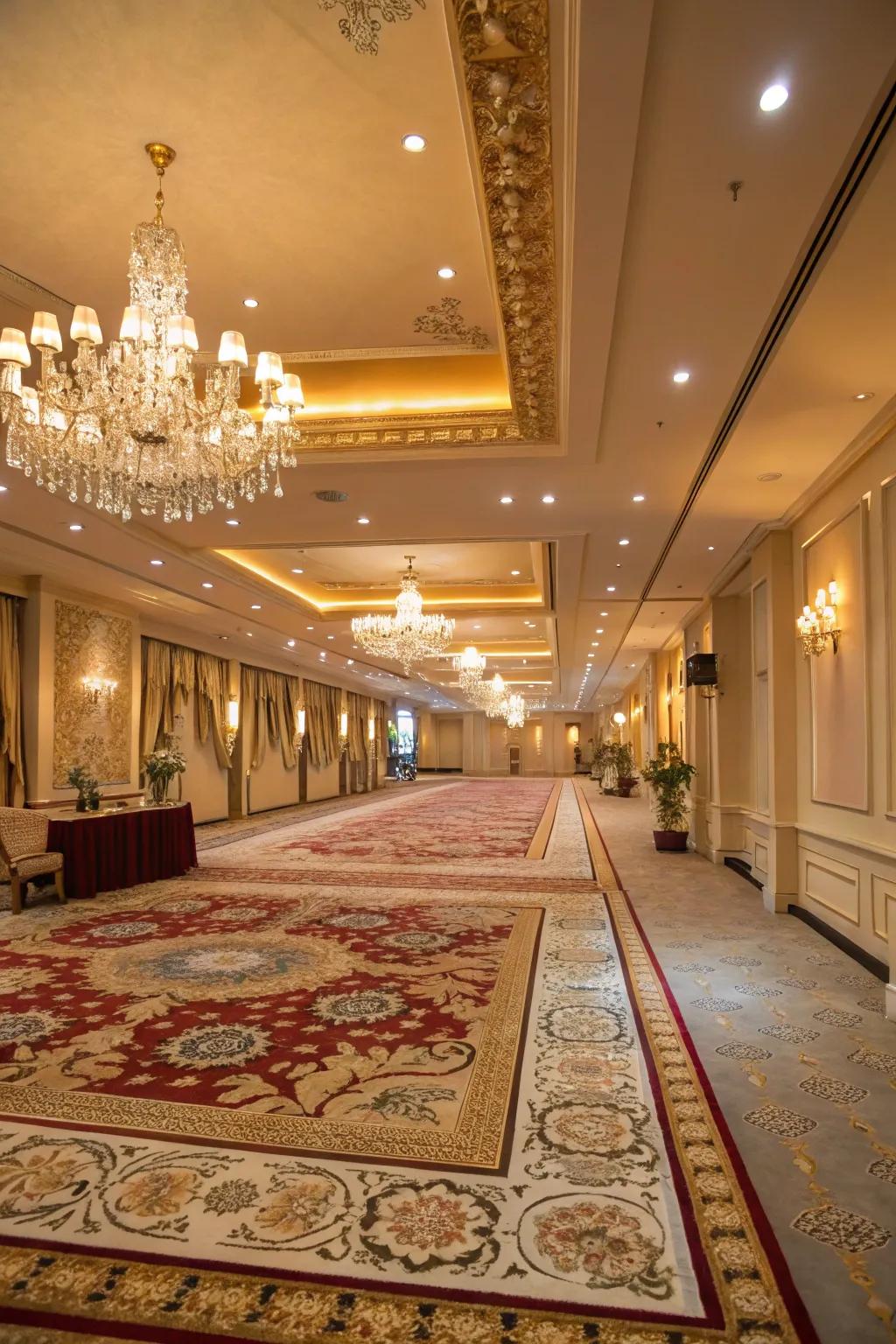 Rugs and flooring delineate areas while adding warmth.
