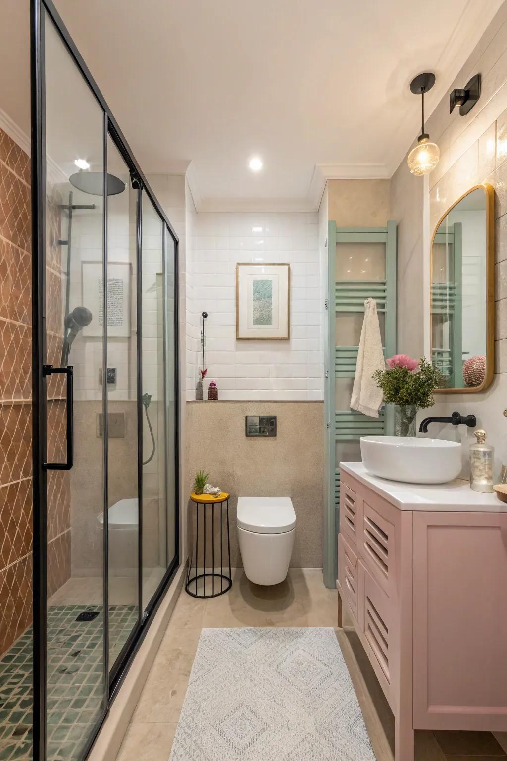 Liven things up with dyed glass.