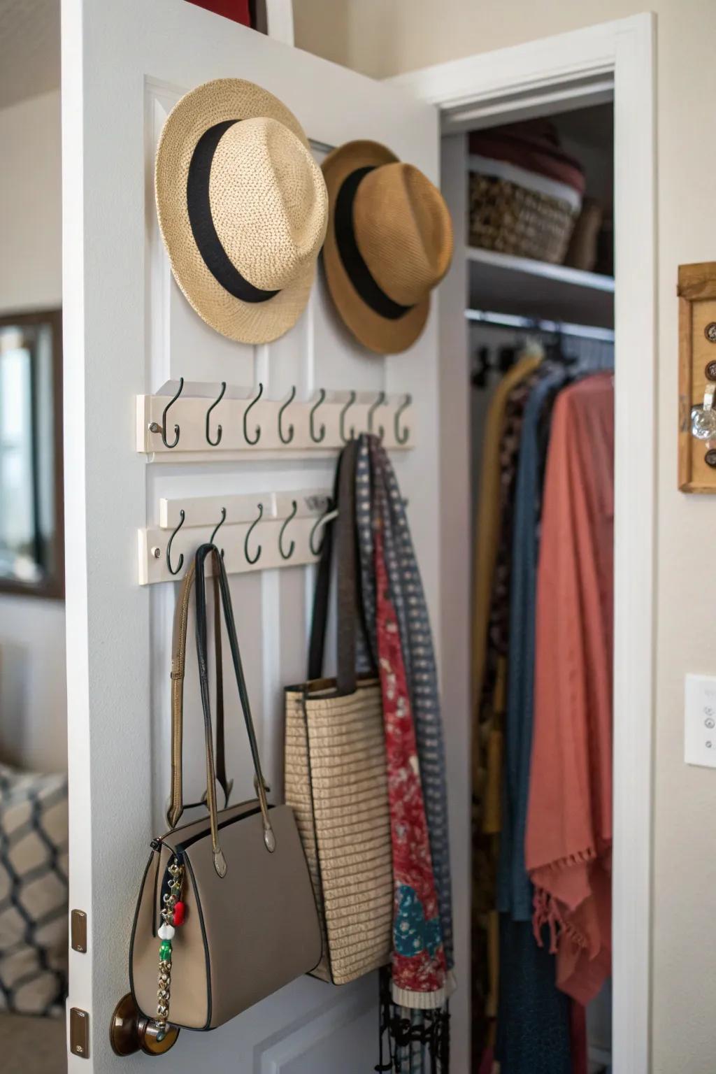 Utilize door space for additional storage efficiency.