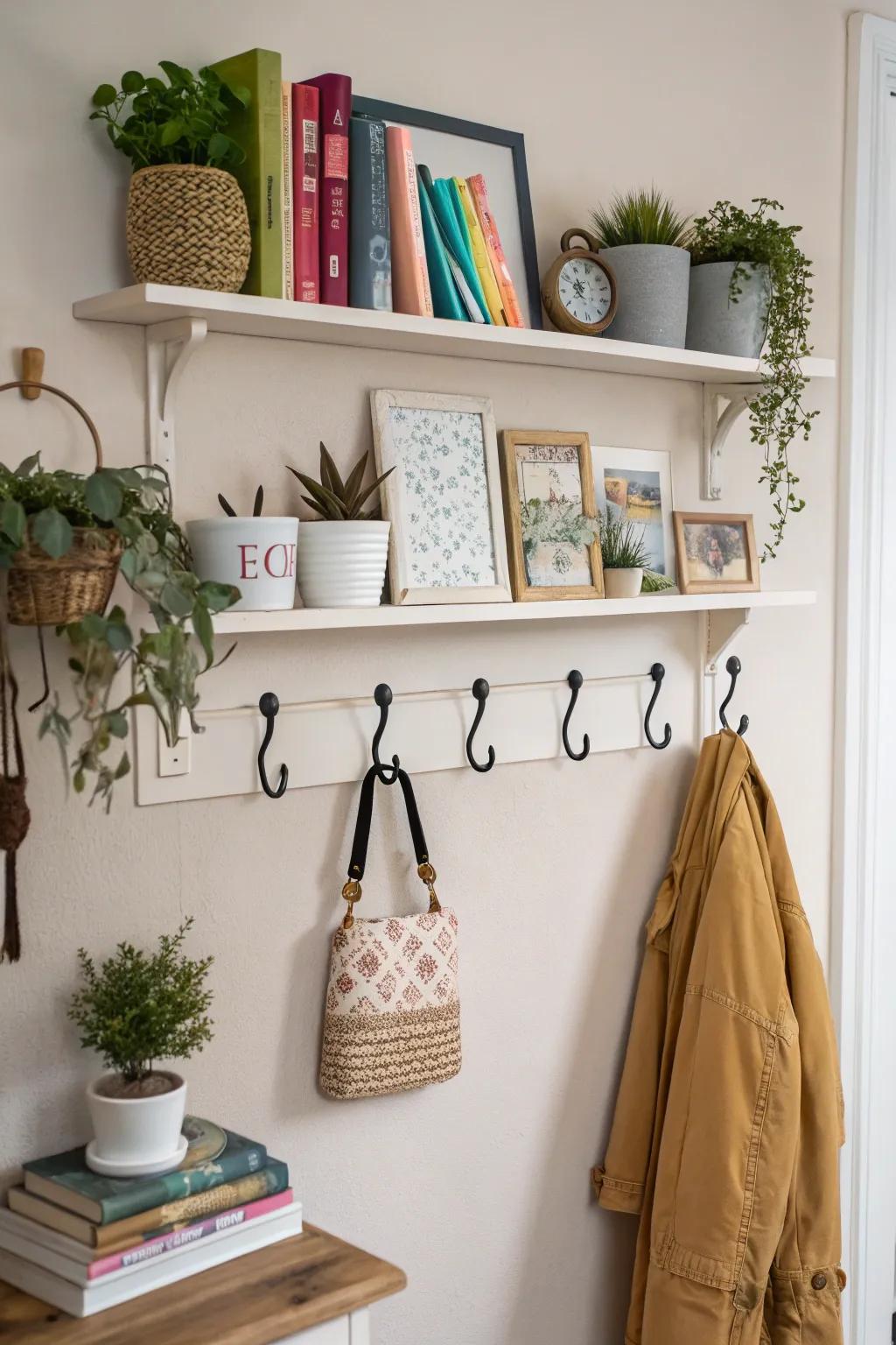 Functional decor that incorporates flair and practicality.