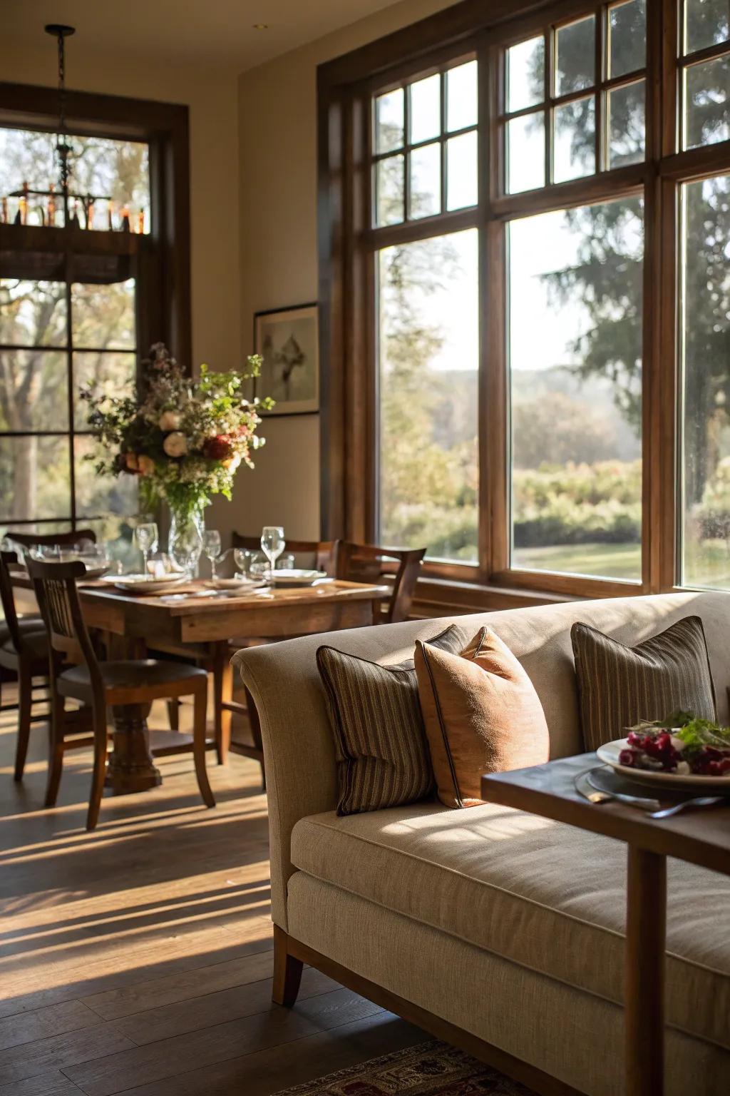Develop a sunlit nook through strategic placement.