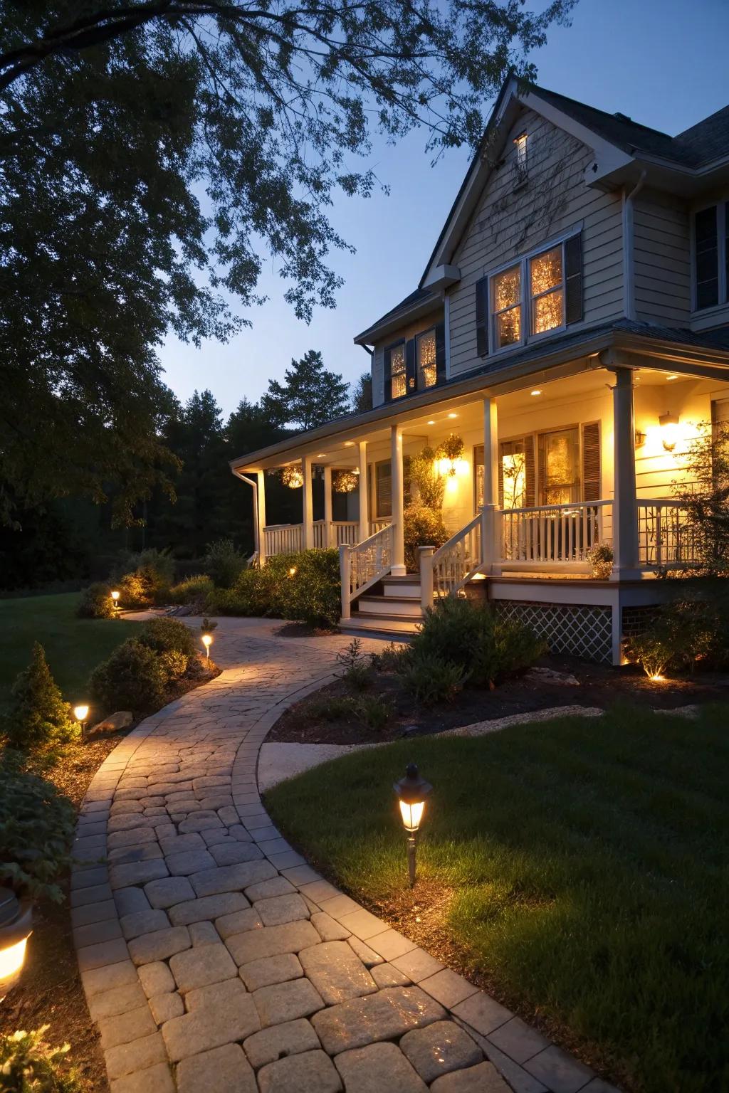 Exterior illumination adds safety and ambiance to your landscape.