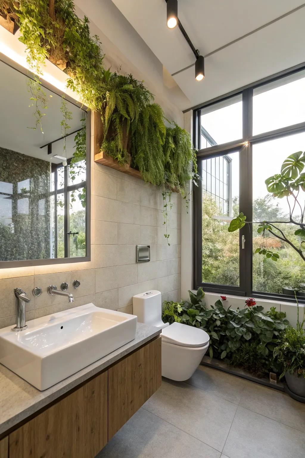 Eco-friendly units promote a green and efficient bathroom.