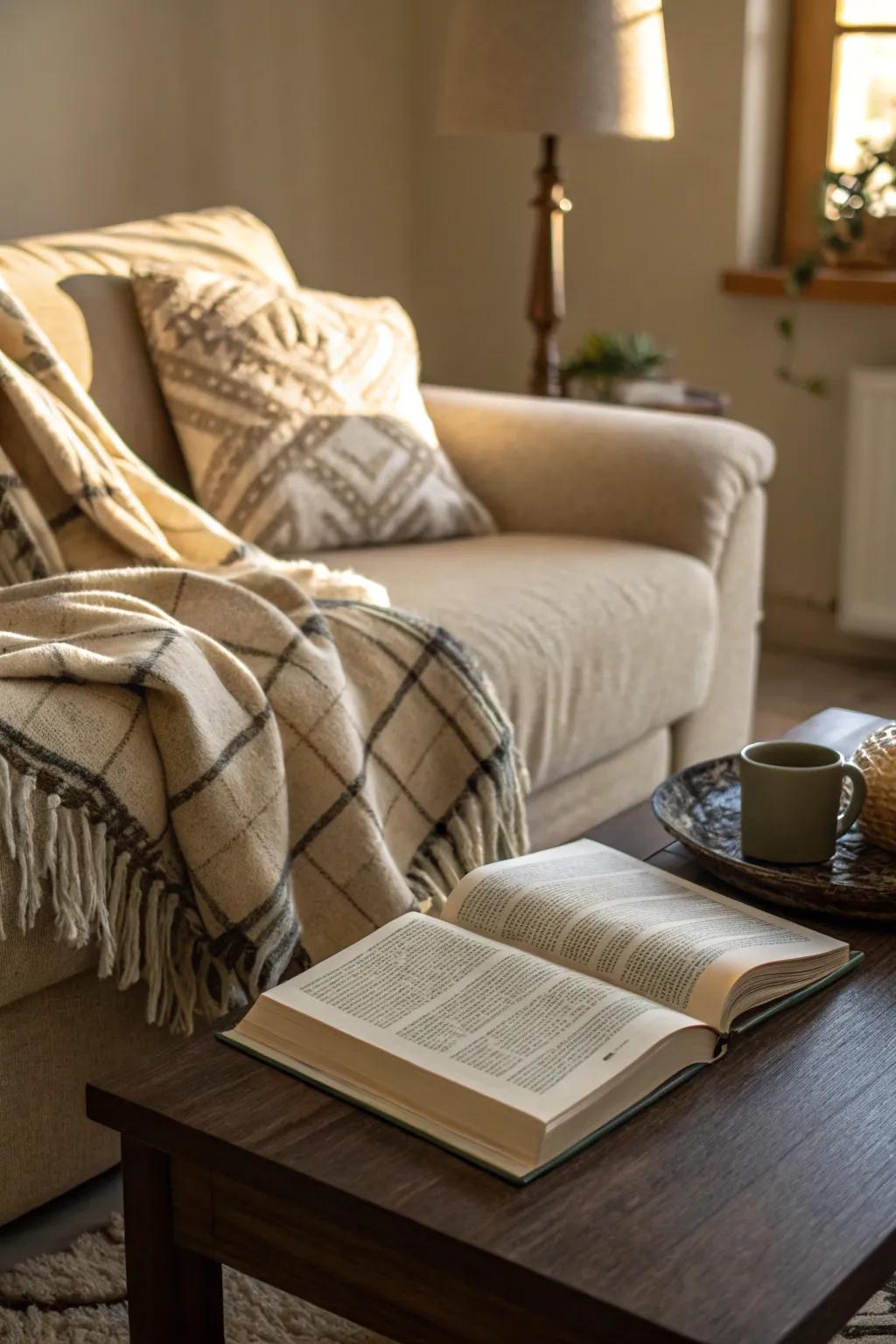 Subtle accessories can suggest a lifestyle of comfort and leisure.