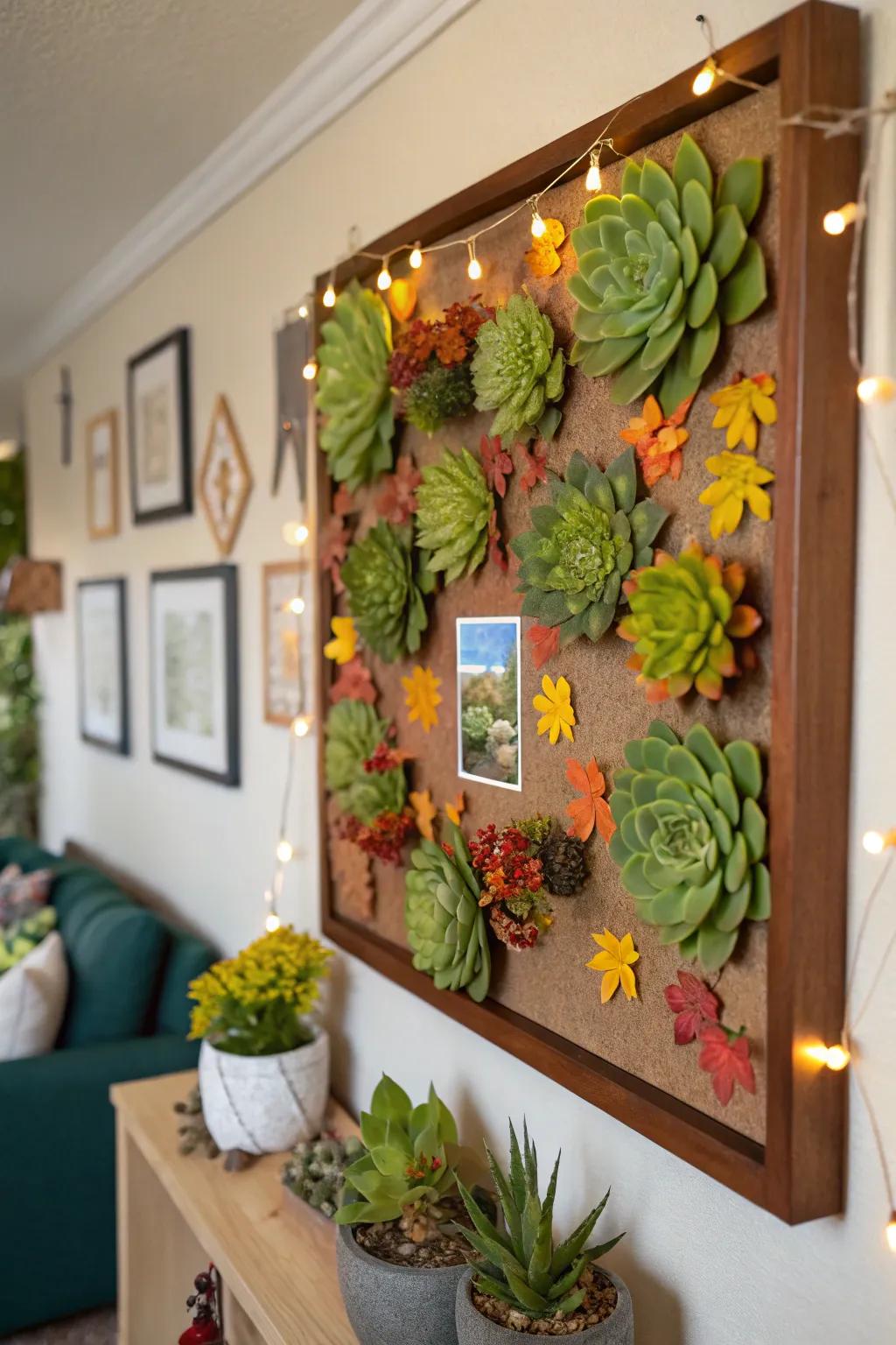 Seasonal succulent themes preserve the perpetual rejuvenation of your ornamentation throughout the annum.