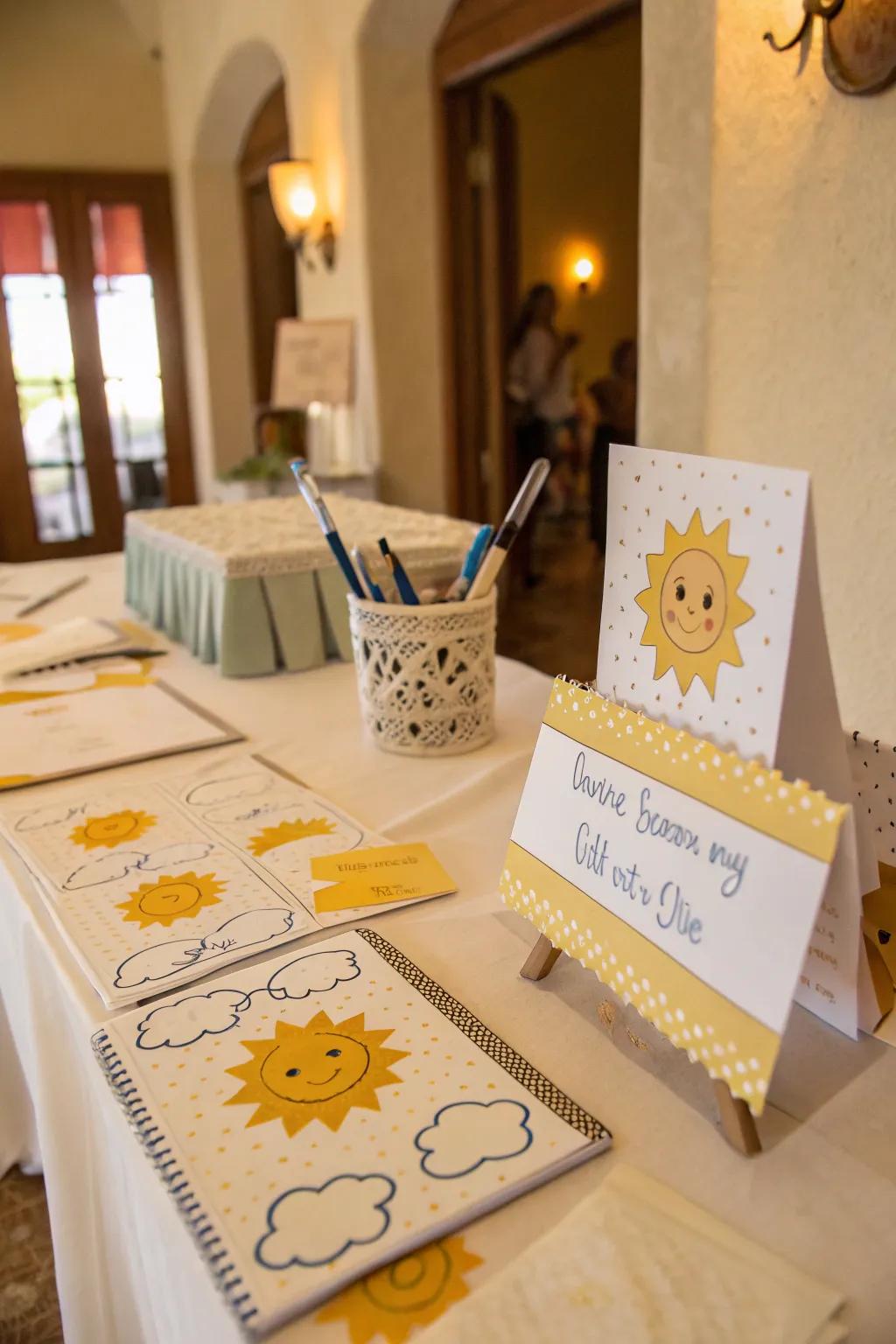 A thoughtful nook for attendees to leave their solar dedications.