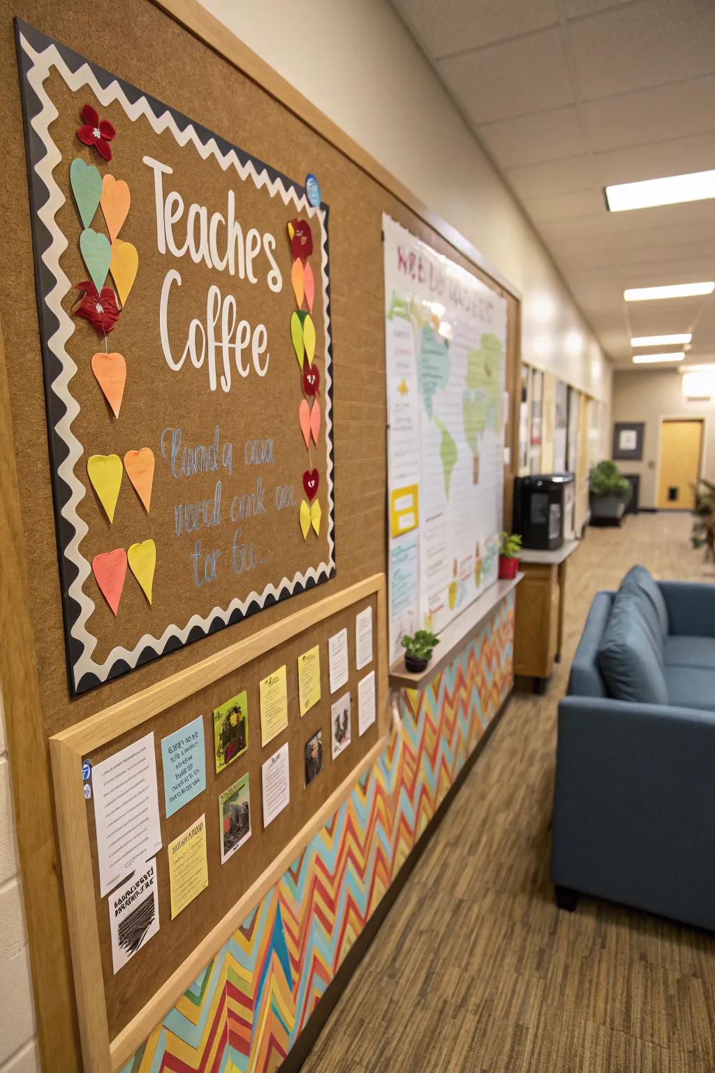 A coffee-themed board offering warm appreciation and cozy vibes.