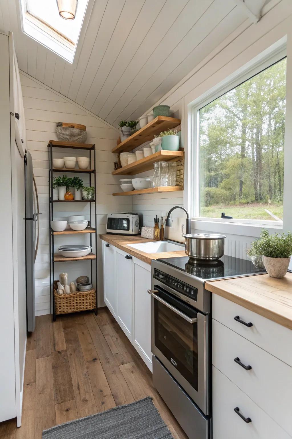 Functional kitchens are essential in small homes.
