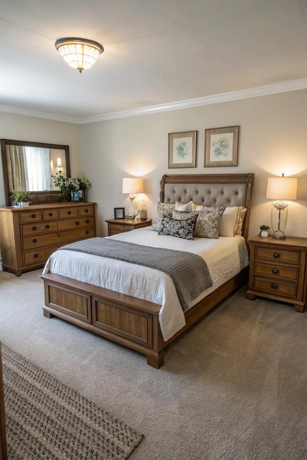 Symmetrical arrangements deliver balance and order.