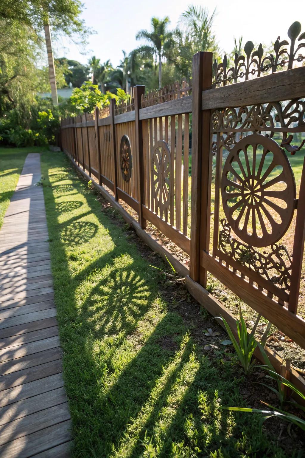 Ornate embellishments create alluring shadow effects.