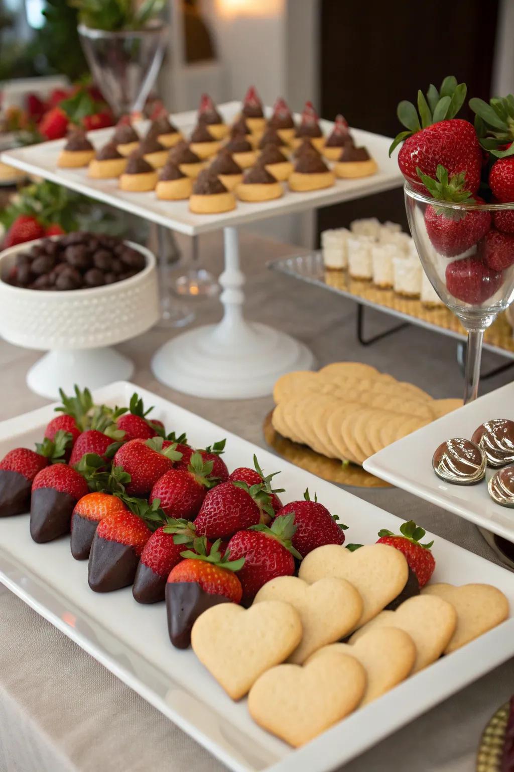 Relish a refined sweet station filled with your most-liked desserts.
