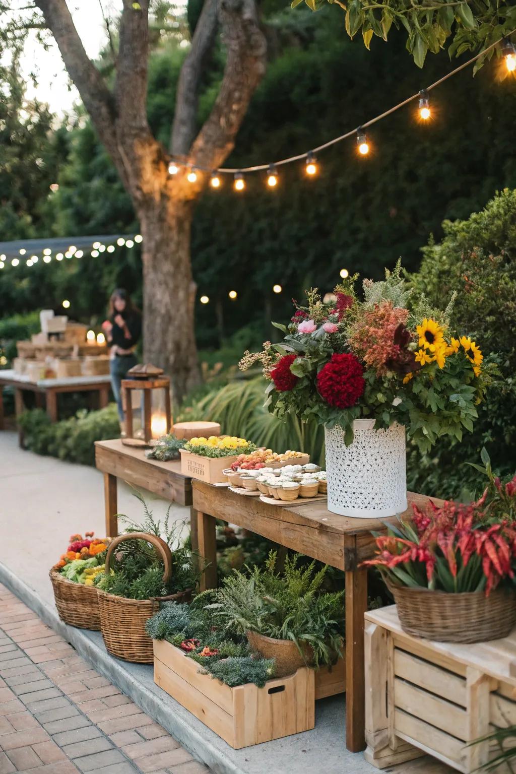 Natural elements add warmth and a touch of nature to your presentation.