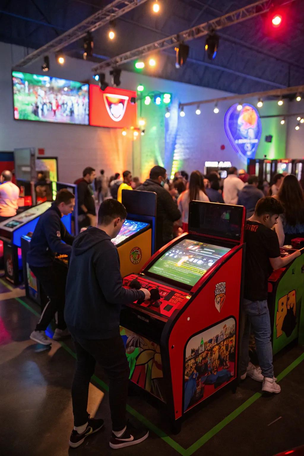 A gaming scuffle infuses fervor into the celebration.